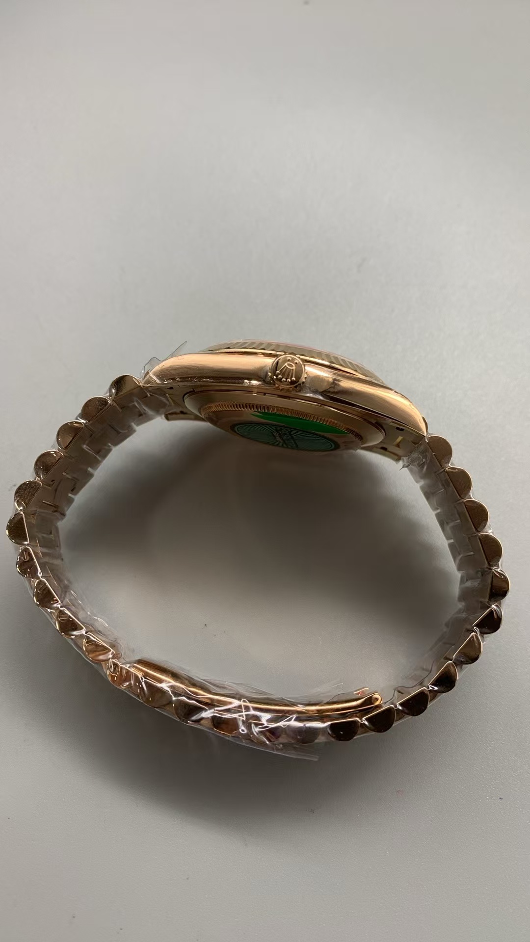 (image for) RCF Rolex Day-Date 228235 Gain Weight Rose Gold Case Green Dial with Super Clone 3255 Movement
