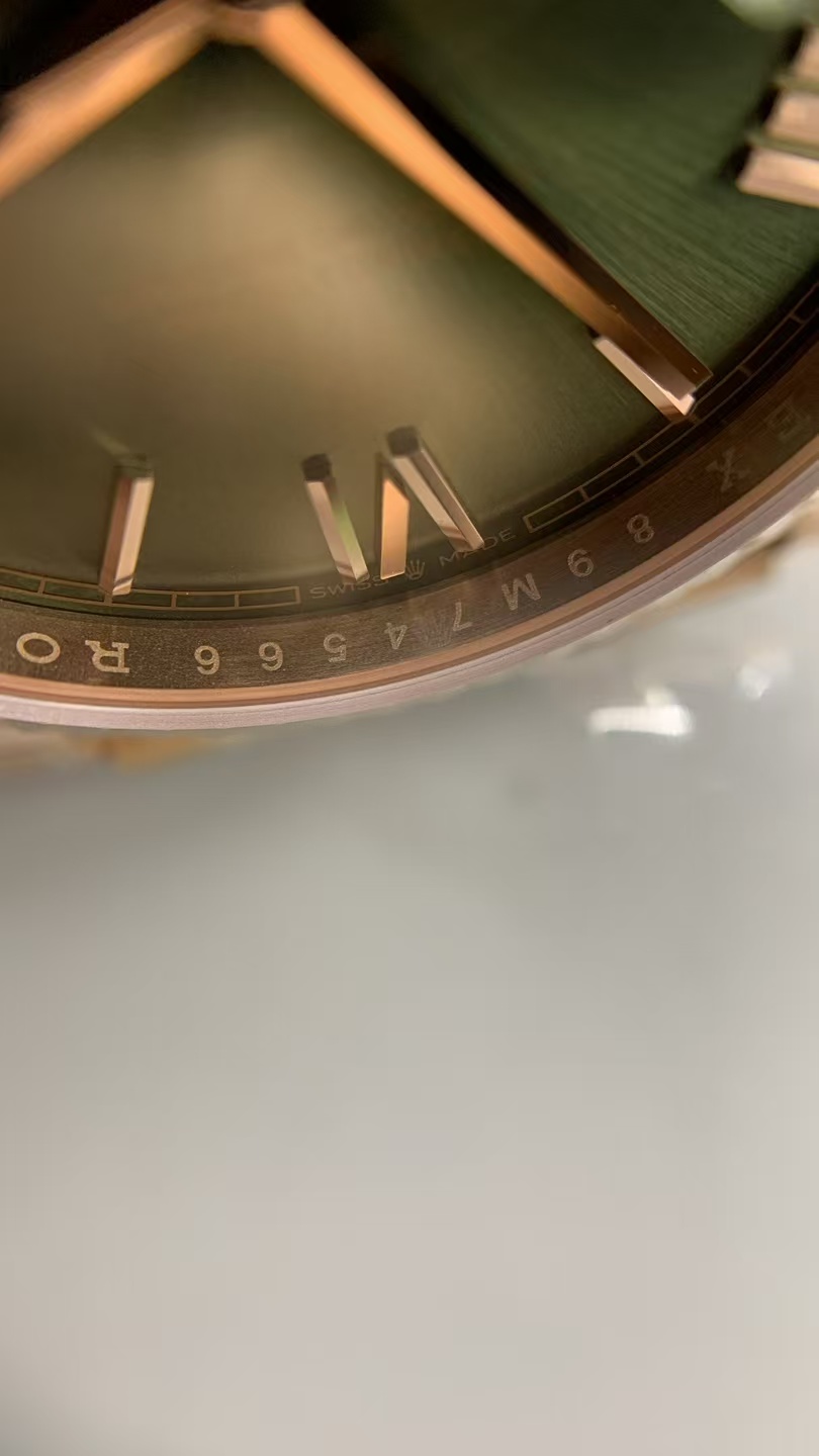 (image for) RCF Rolex Day-Date 228235 Gain Weight Rose Gold Case Green Dial with Super Clone 3255 Movement