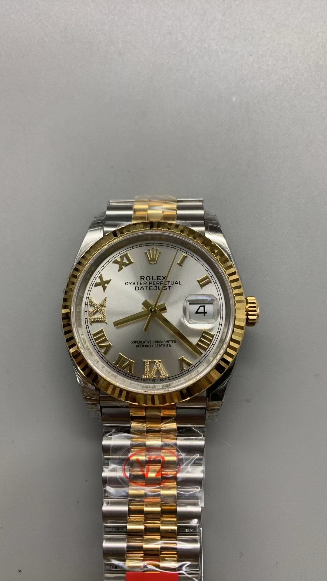 (image for) VSF Rolex Datejust 36mm Silver Dial Rome Markers with Super Clone 3235 Movement