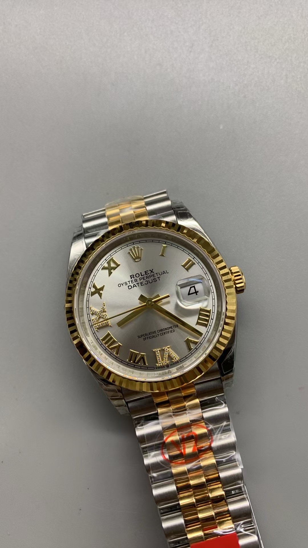 (image for) VSF Rolex Datejust 36mm Silver Dial Rome Markers with Super Clone 3235 Movement