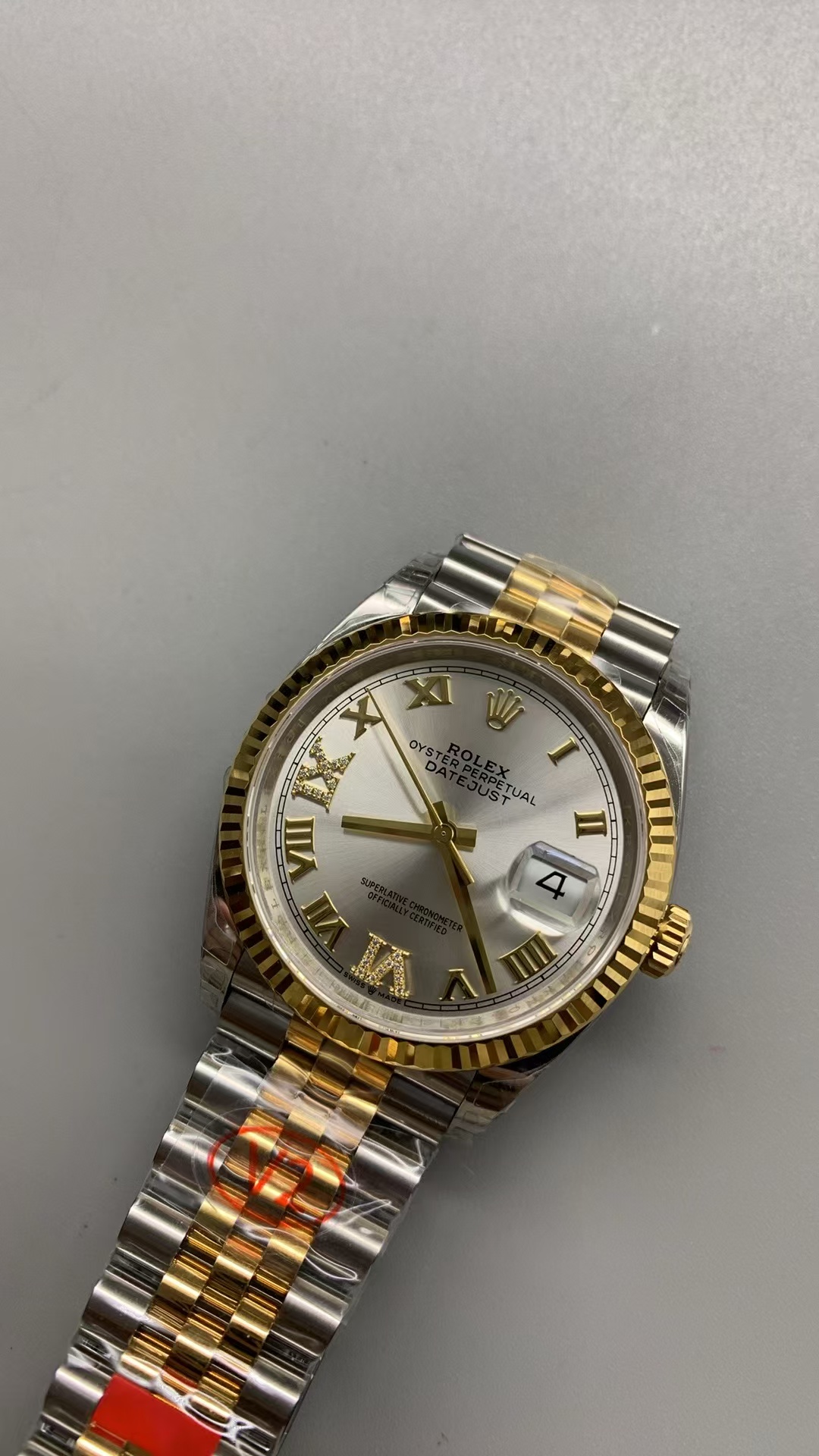 (image for) VSF Rolex Datejust 36mm Silver Dial Rome Markers with Super Clone 3235 Movement