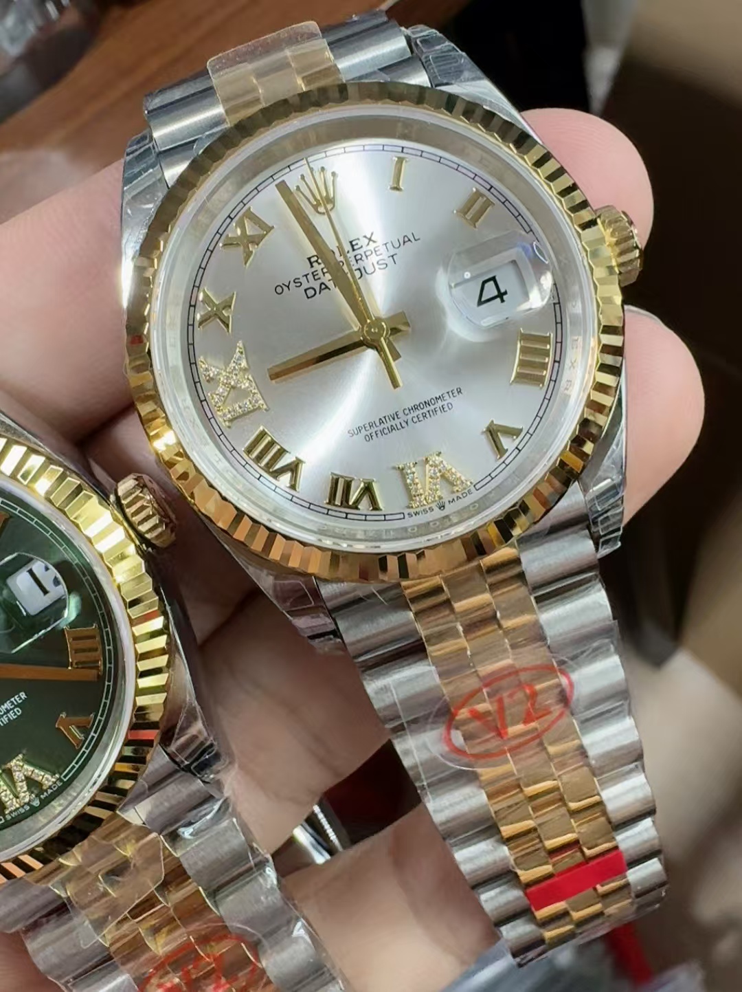 (image for) VSF Rolex Datejust 36mm Silver Dial Rome Markers with Super Clone 3235 Movement