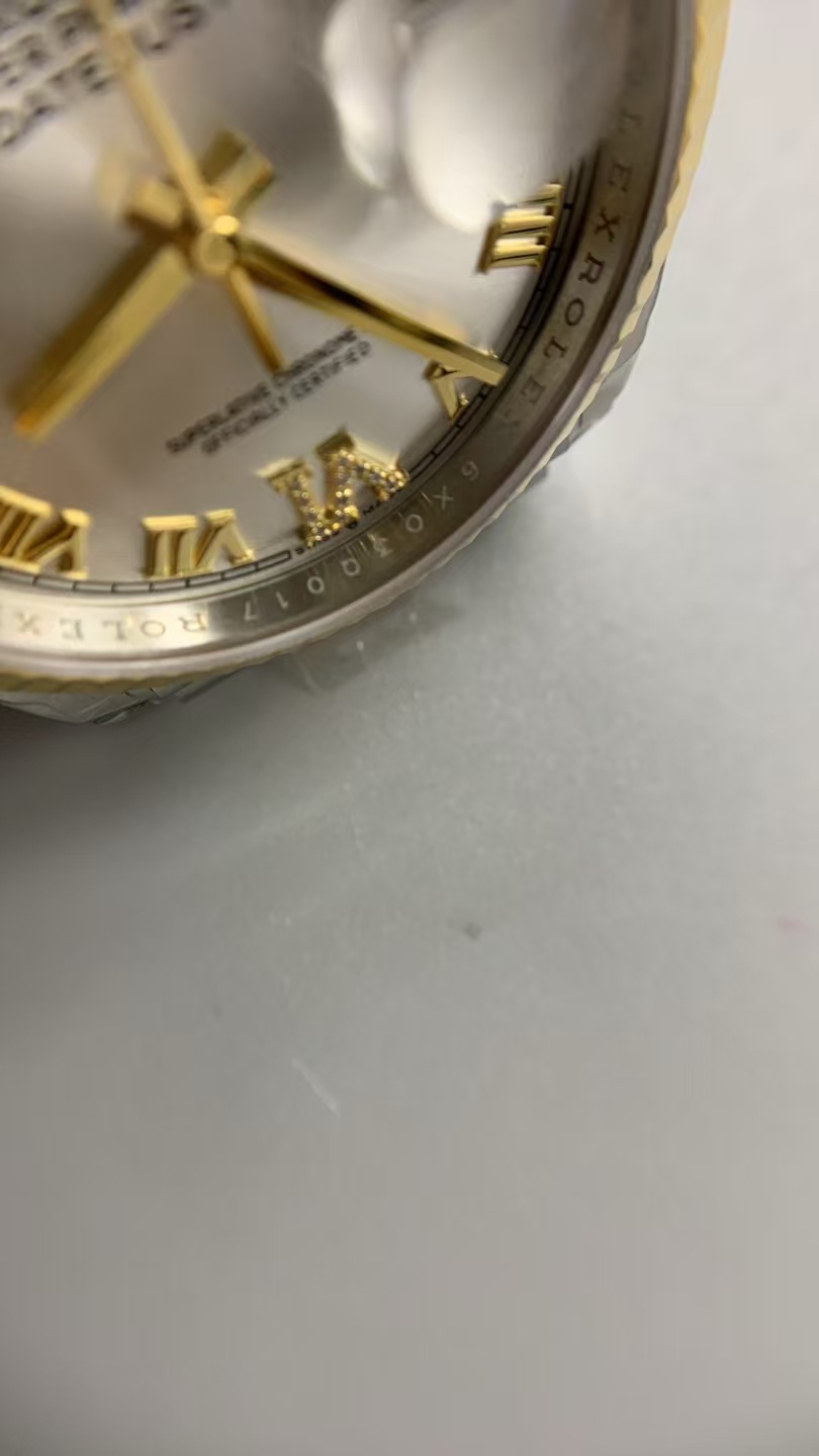 (image for) VSF Rolex Datejust 36mm Silver Dial Rome Markers with Super Clone 3235 Movement