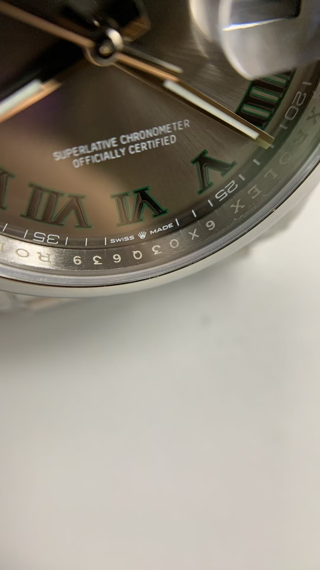(image for) VSF Rolex Datejust 36mm Wimbledon Smooth Bezel Grey Dial with Super Clone 3235 Movement