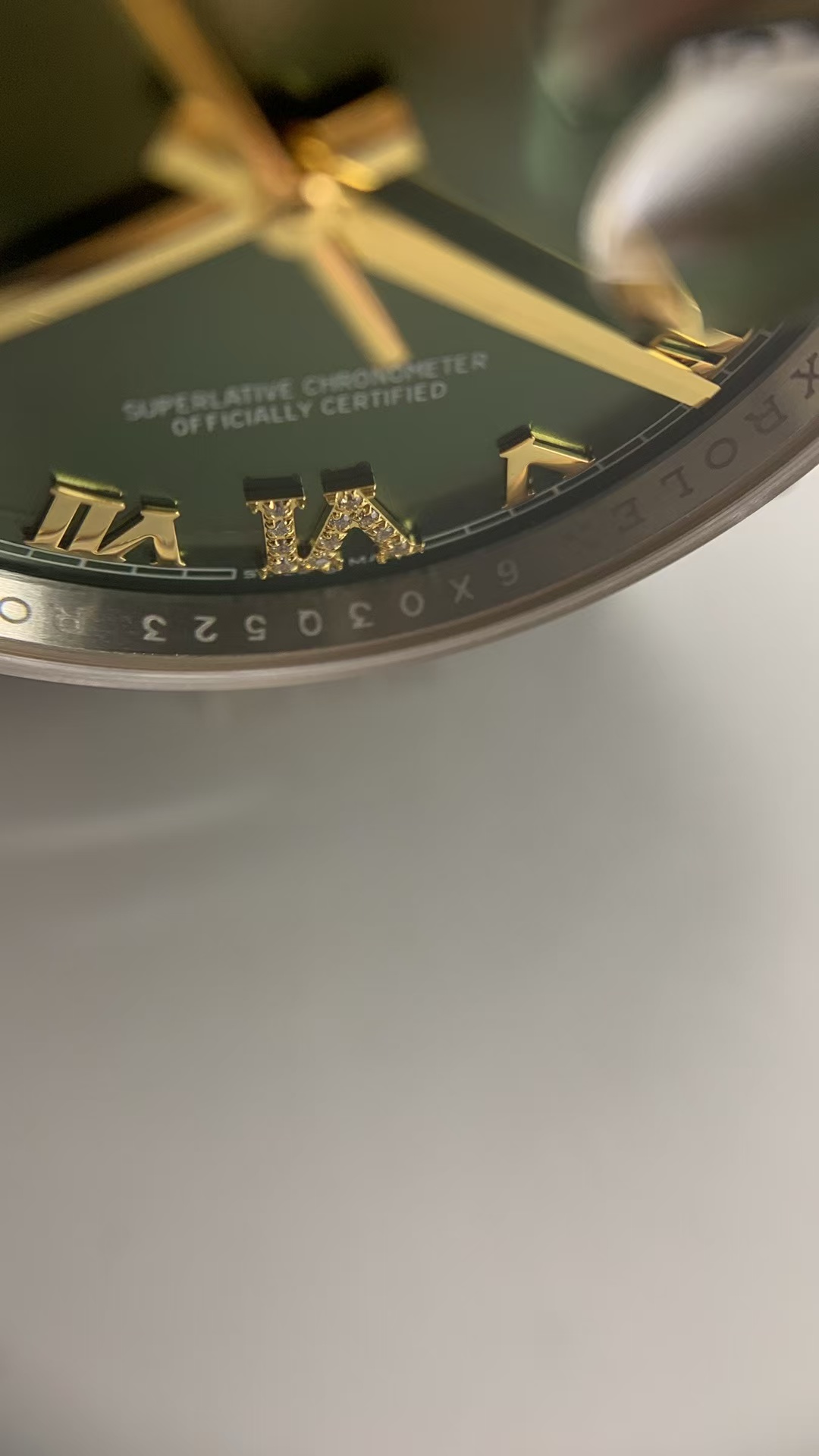 (image for) VSF Rolex Datejust 36mm Two Tone Green Dial Super Clone 3235 Movement