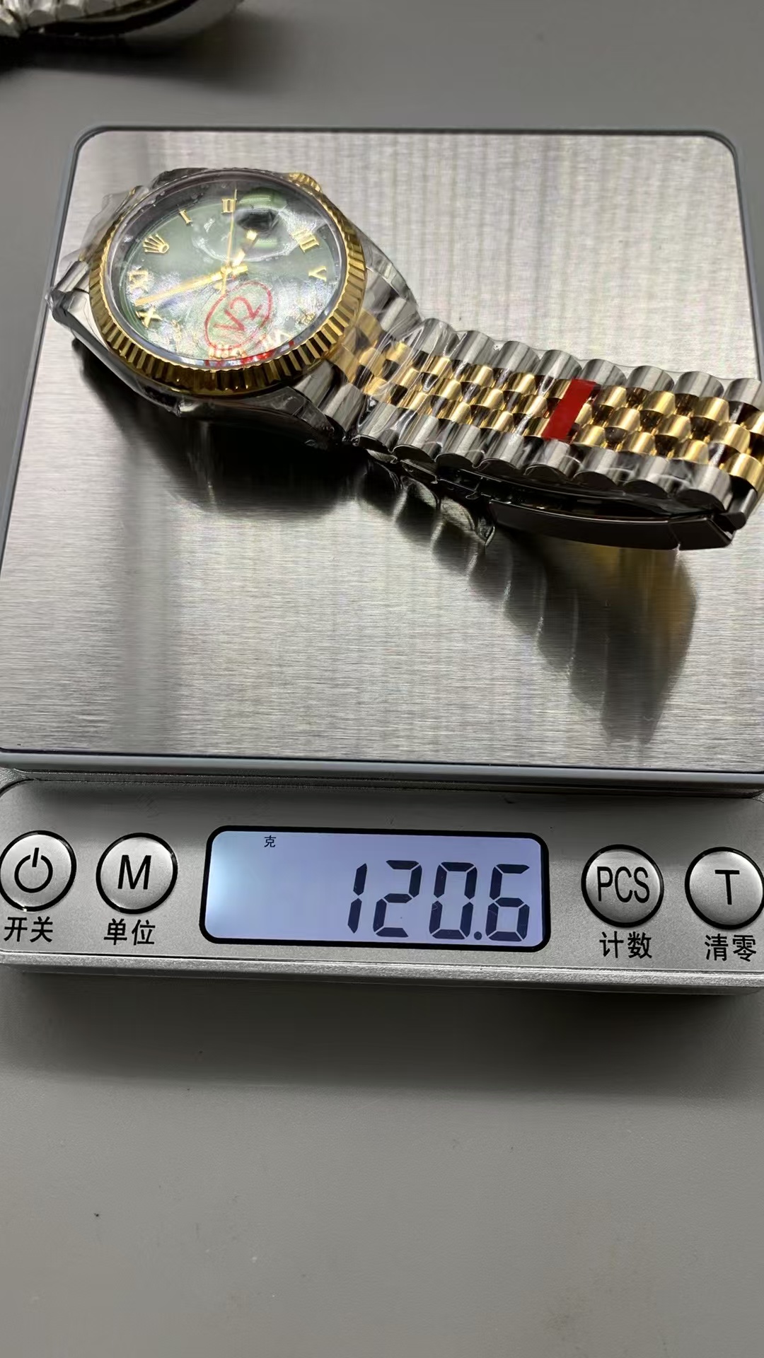 (image for) VSF Rolex Datejust 36mm Two Tone Green Dial Super Clone 3235 Movement