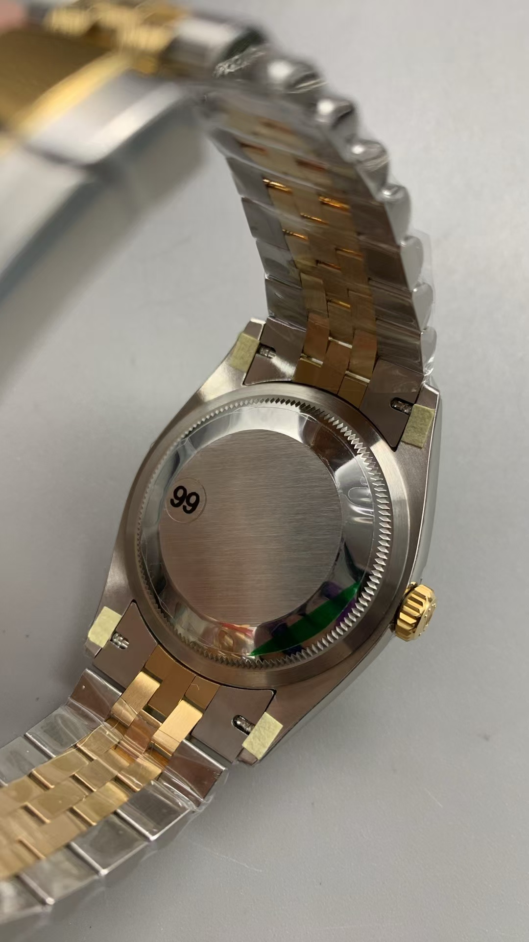 (image for) VSF Rolex Datejust 36mm Two Tone Green Dial Super Clone 3235 Movement