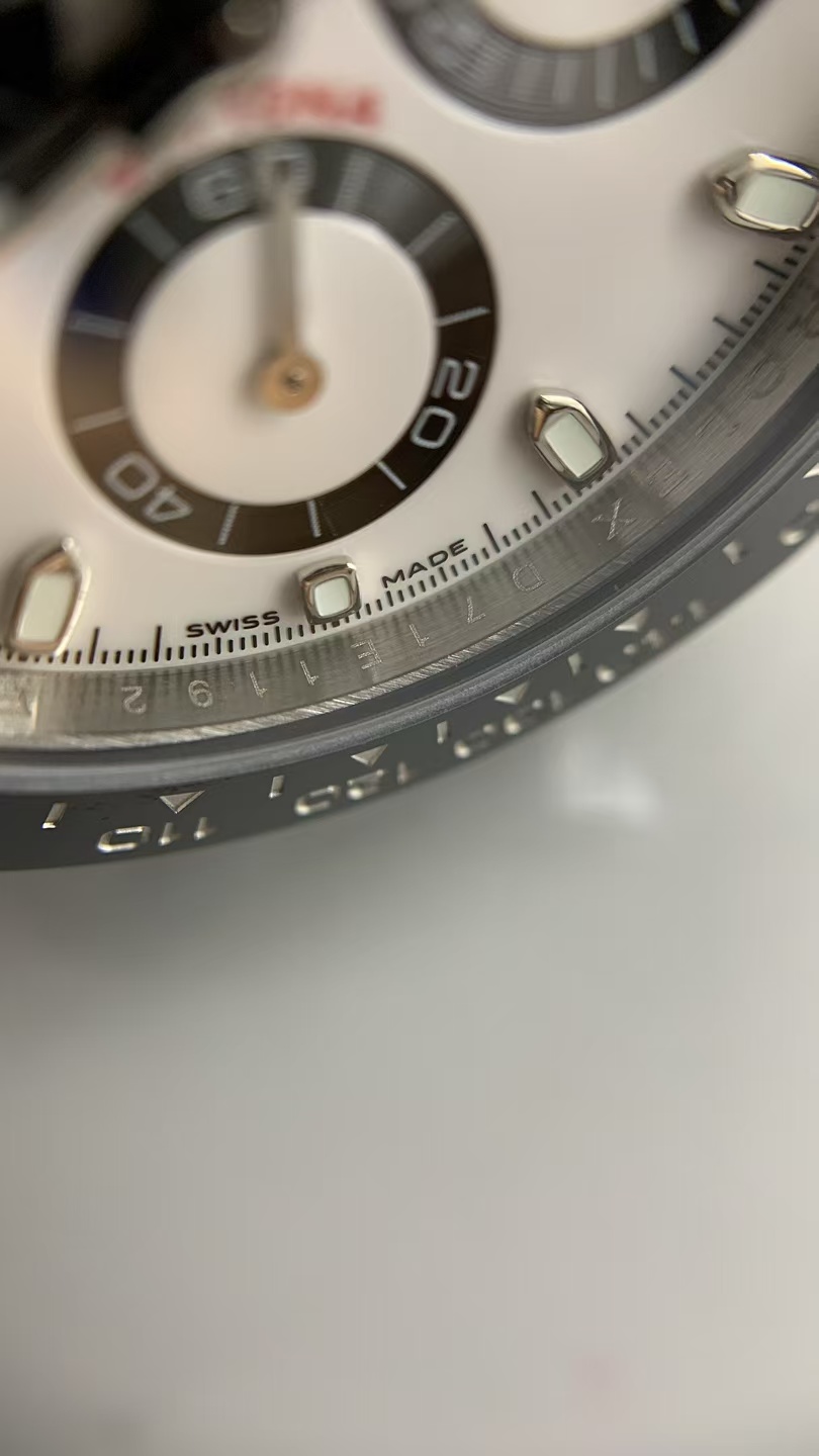(image for) UFO Factory Rolex Panda Daytona 116500 White Dial Free-Sprung 4130 Movement