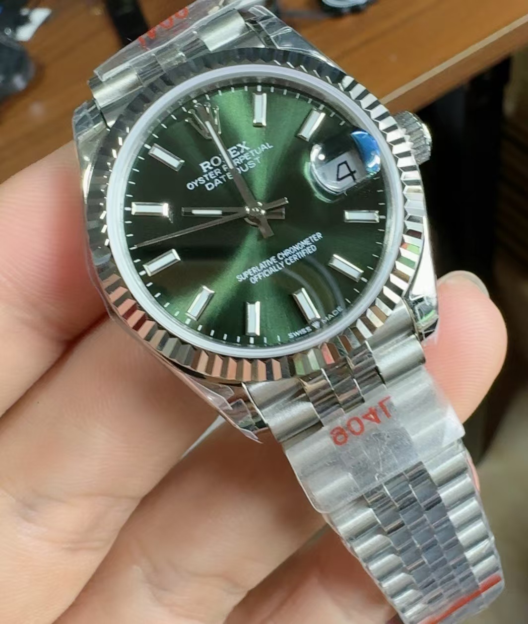 (image for) GSF Rolex Datejust 31mm Stainless Steel Case Green Dial with Clone 2236 Movement