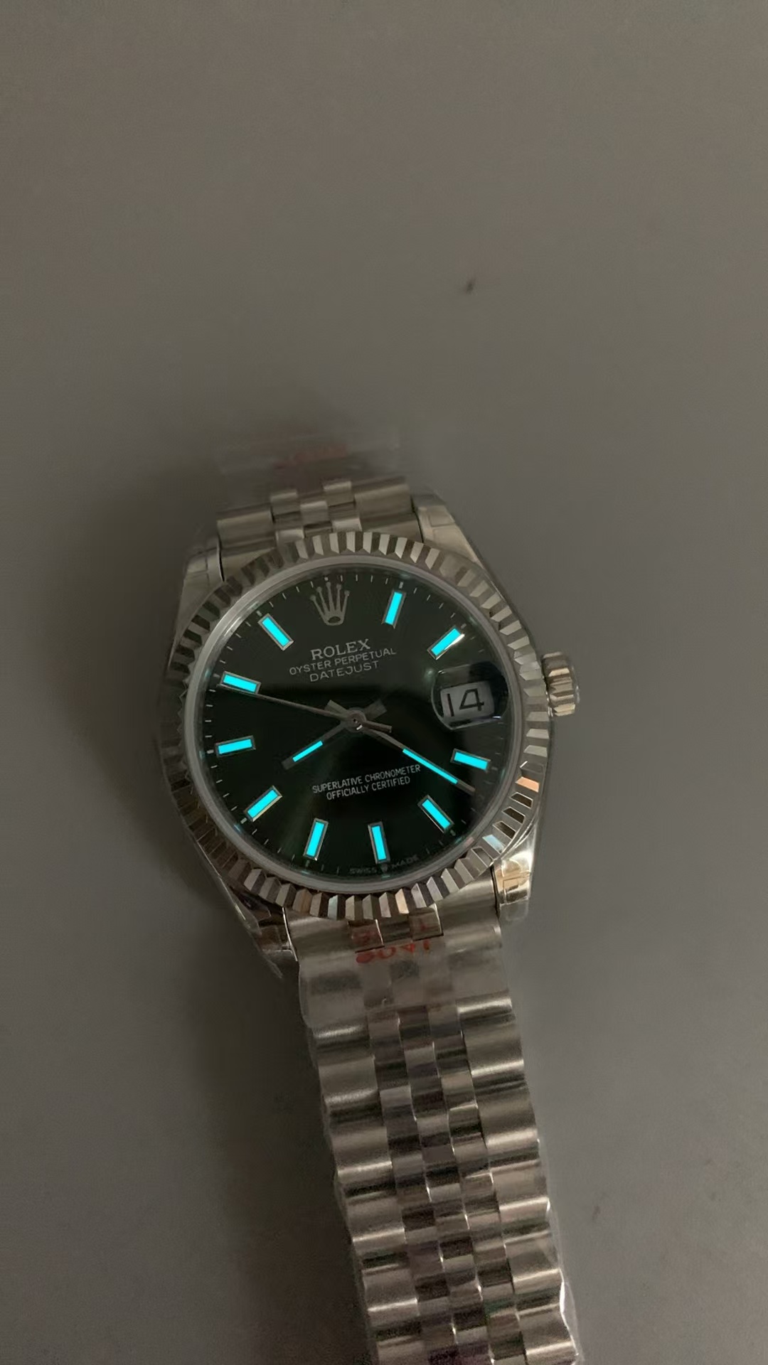 (image for) GSF Rolex Datejust 31mm Stainless Steel Case Green Dial with Clone 2236 Movement