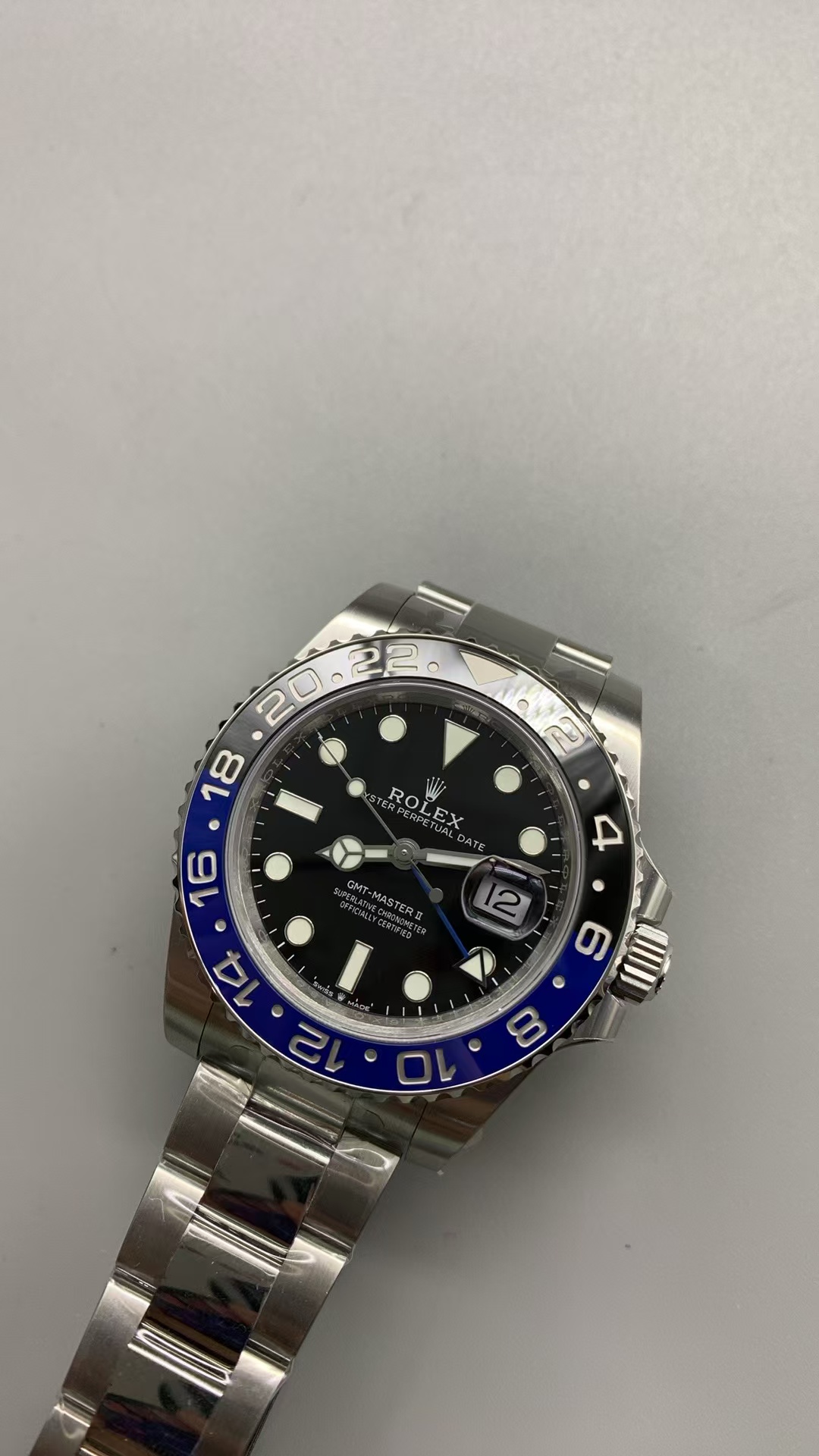 (image for) VSF Rolex GMT-Master II 126710 Batman Black/Bue Ceramic Bezel Super Clone 3285 Movement