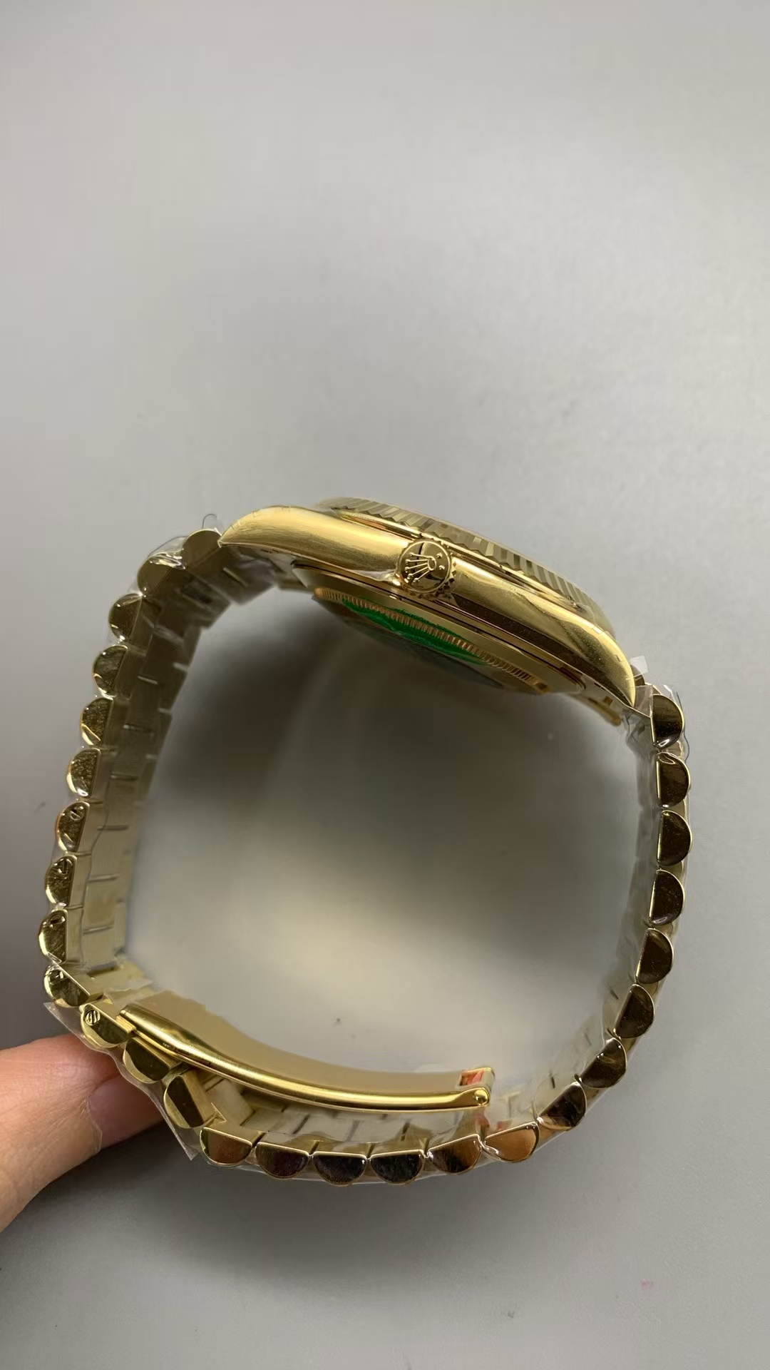 (image for) RCF Rolex Day-Date Gain Weight Full Yellow Gold Casino Green Dial with Super Clone 3255 Movement