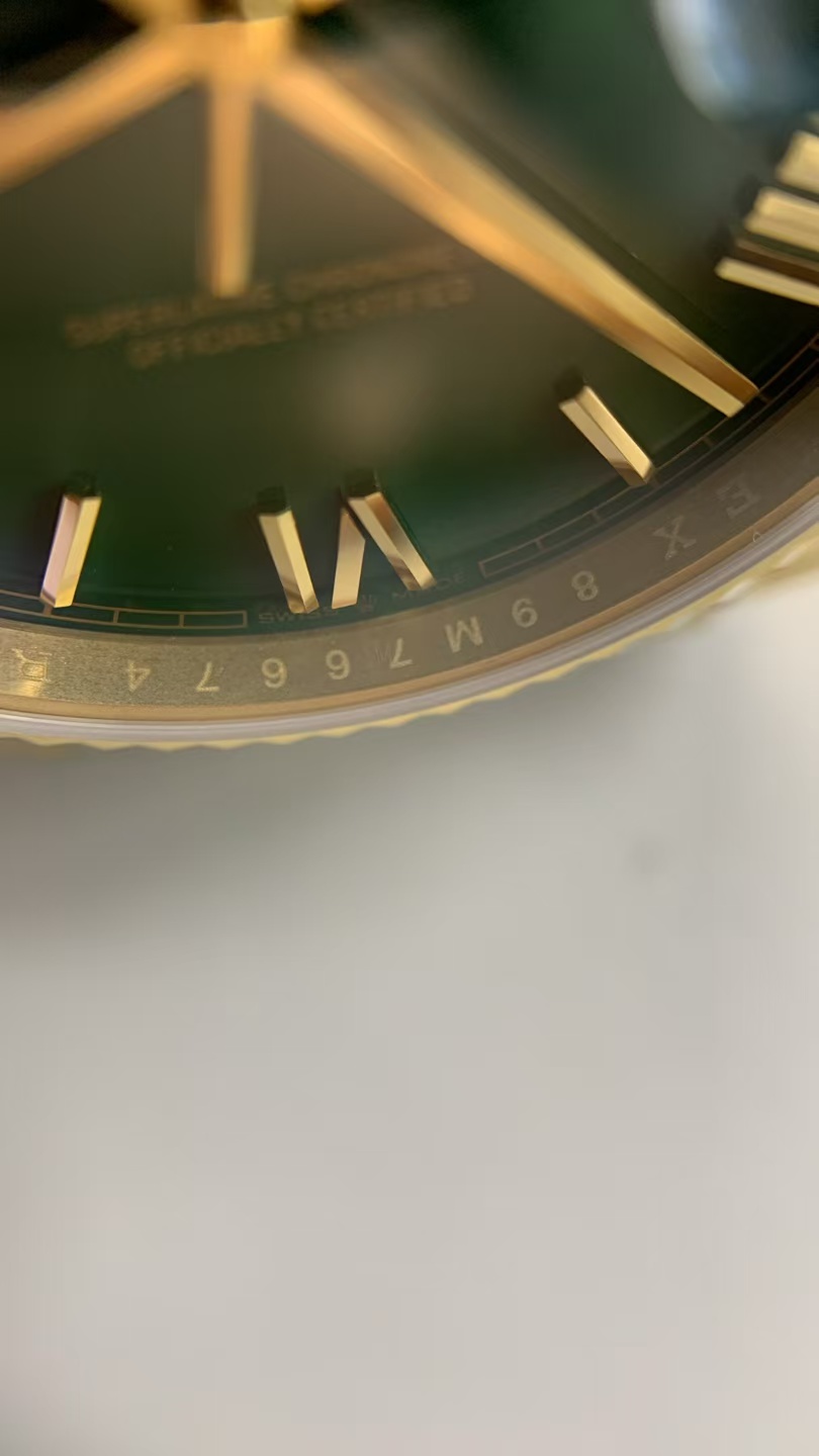 (image for) RCF Rolex Day-Date Gain Weight Full Yellow Gold Casino Green Dial with Super Clone 3255 Movement