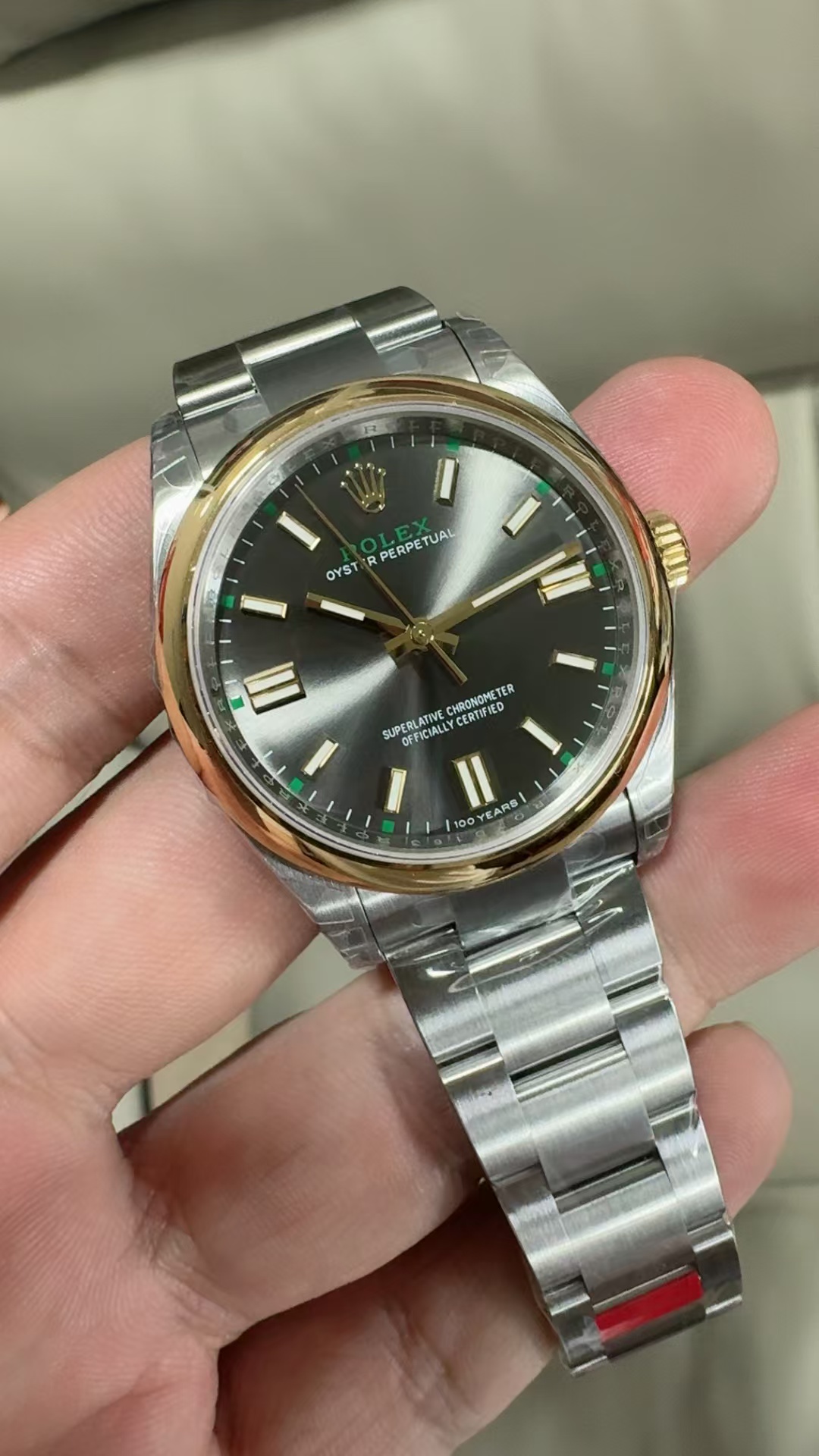 (image for) VSF Rolex Oyster Perpetual 36mm 126003 100th Anniversary Edition Grey Dial with Super Clone 3230 Movement