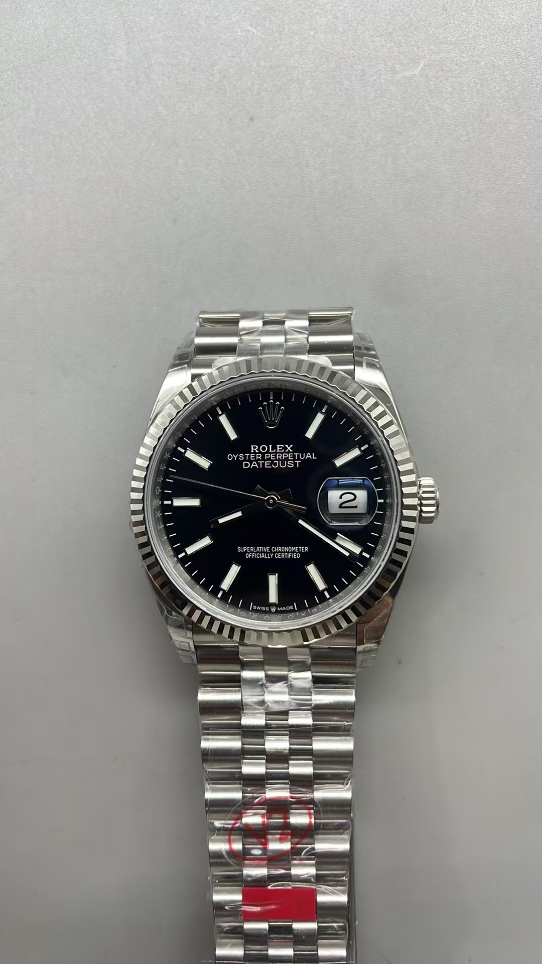 (image for) VSF Rolex Datejust 36mm Black Dial Jubilee Bracelet with Super Clone 3235 Movement