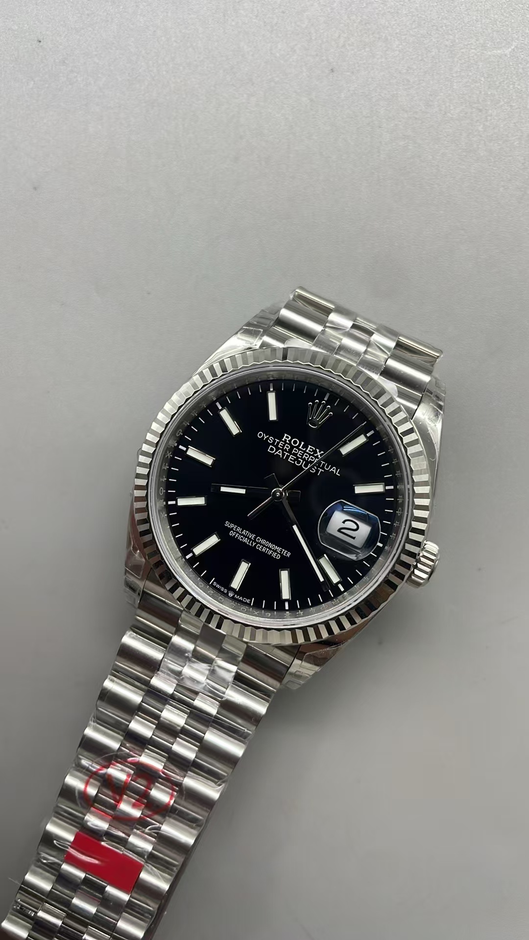 (image for) VSF Rolex Datejust 36mm Black Dial Jubilee Bracelet with Super Clone 3235 Movement