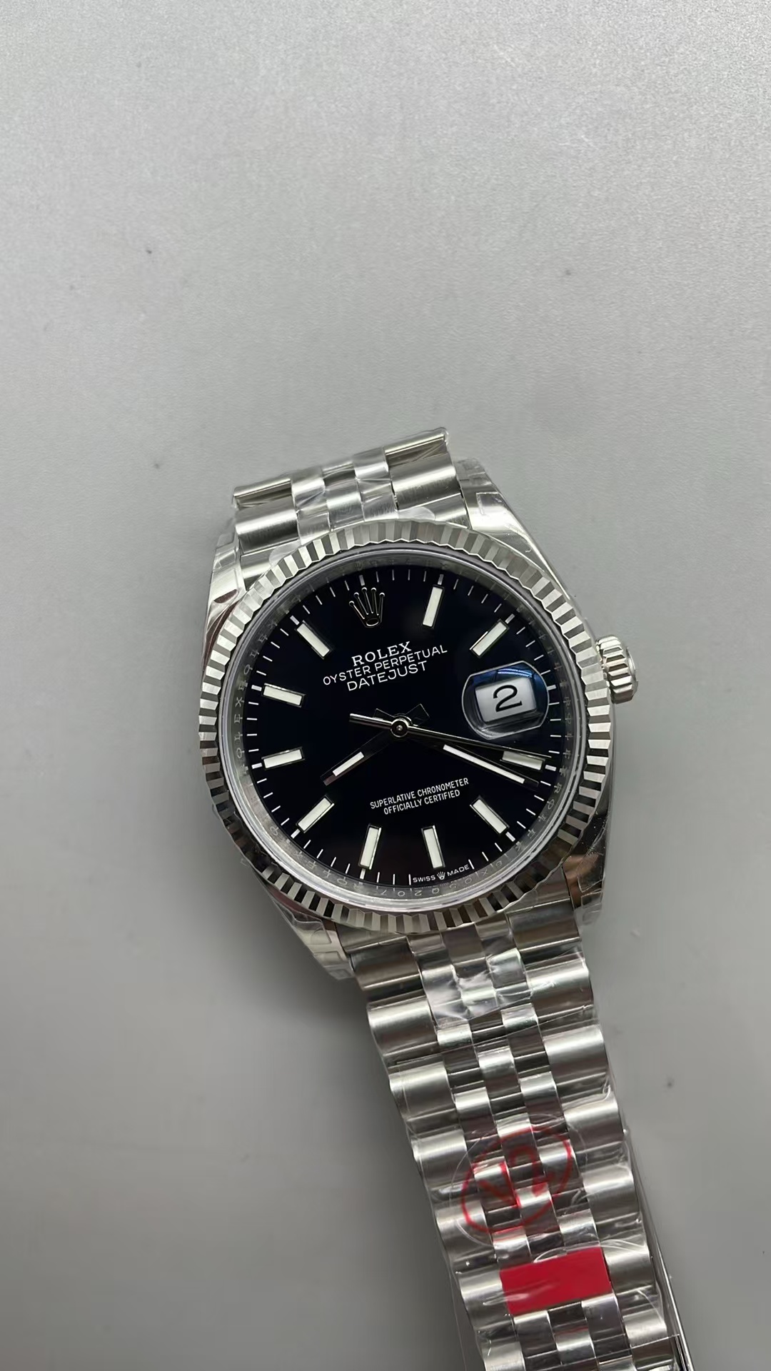 (image for) VSF Rolex Datejust 36mm Black Dial Jubilee Bracelet with Super Clone 3235 Movement