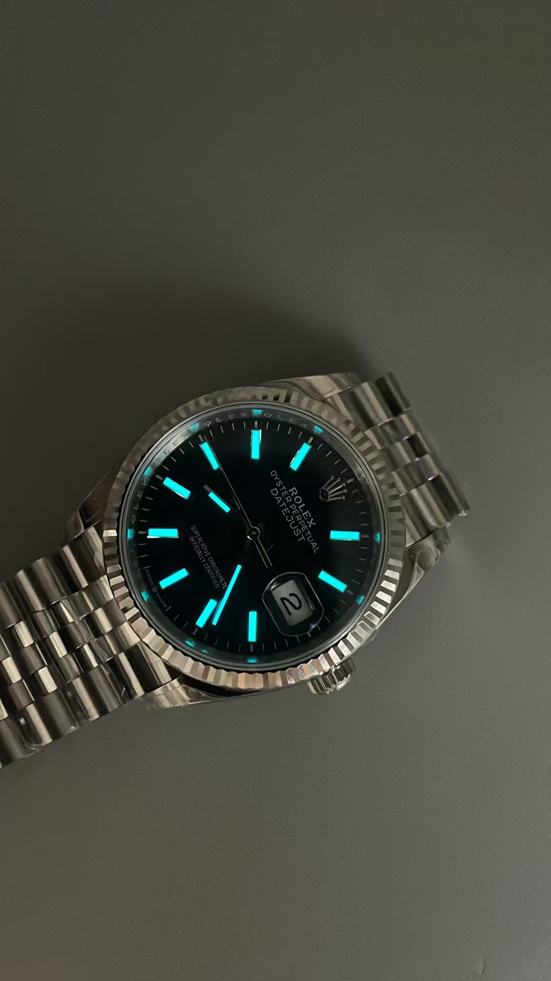 (image for) VSF Rolex Datejust 36mm Black Dial Jubilee Bracelet with Super Clone 3235 Movement