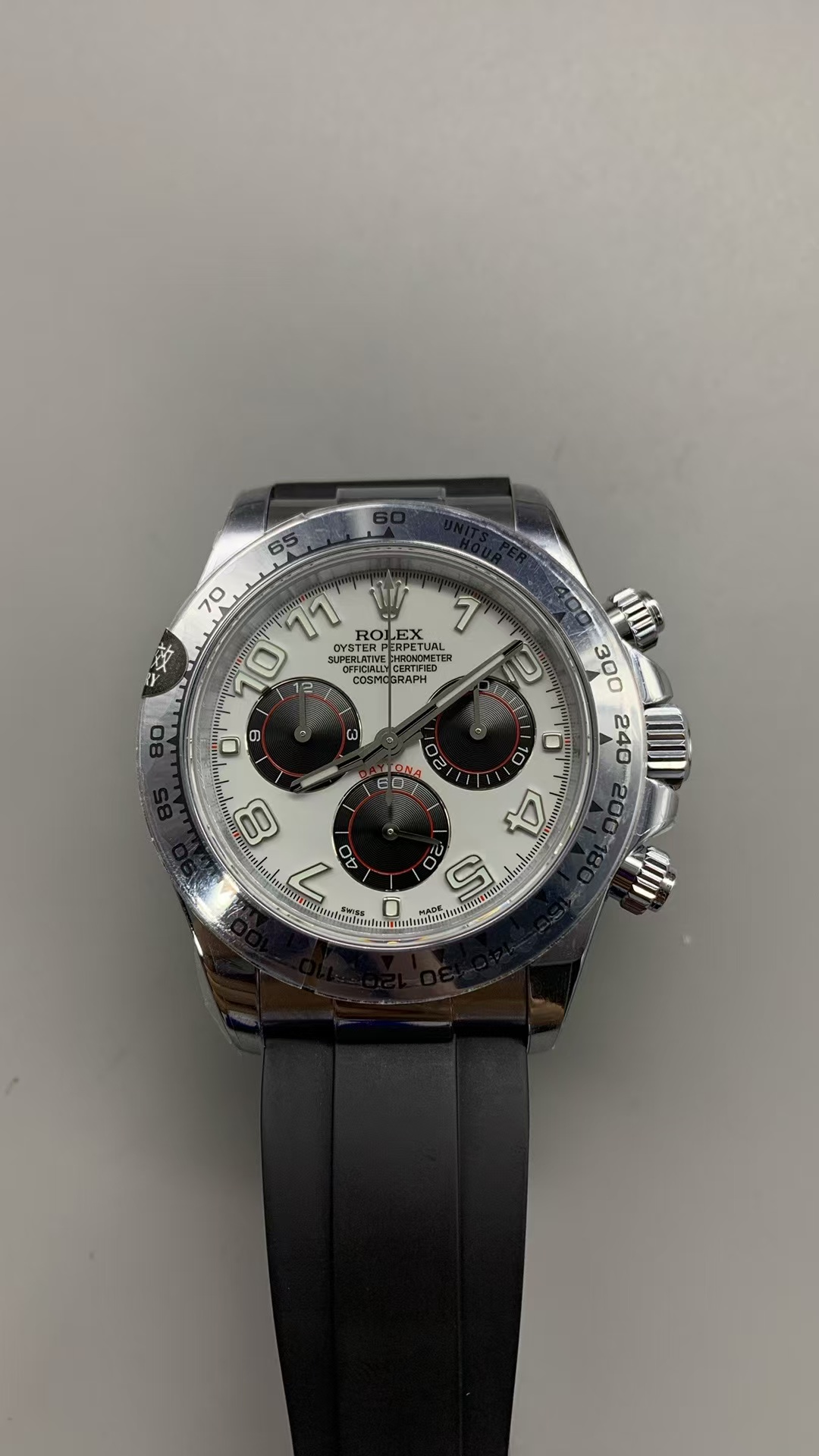(image for) QF Rolex Daytona 116519 Gain Weight White Dial Super Clone 4130 Movement