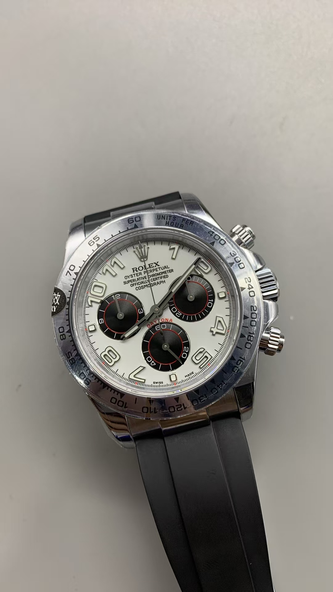 (image for) QF Rolex Daytona 116519 Gain Weight White Dial Super Clone 4130 Movement