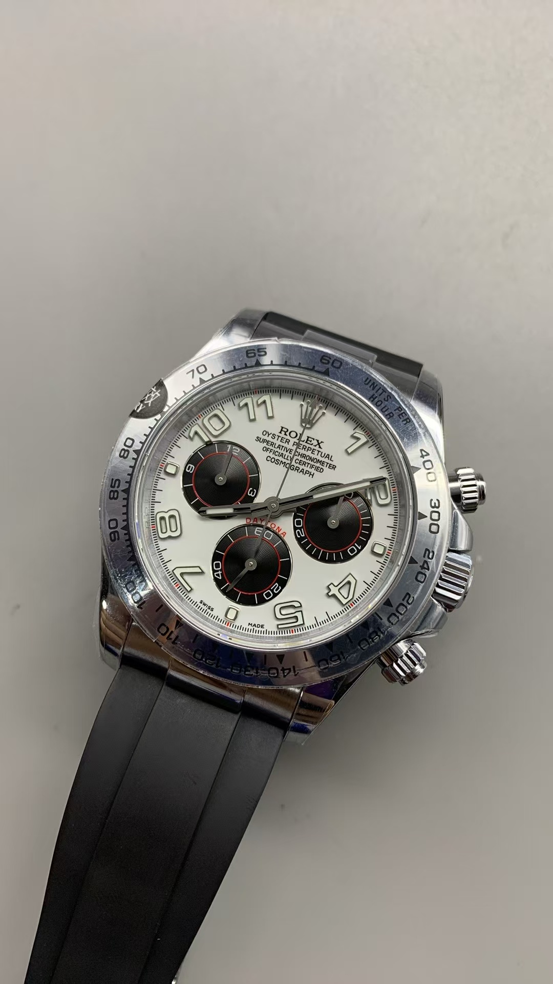 (image for) QF Rolex Daytona 116519 Gain Weight White Dial Super Clone 4130 Movement