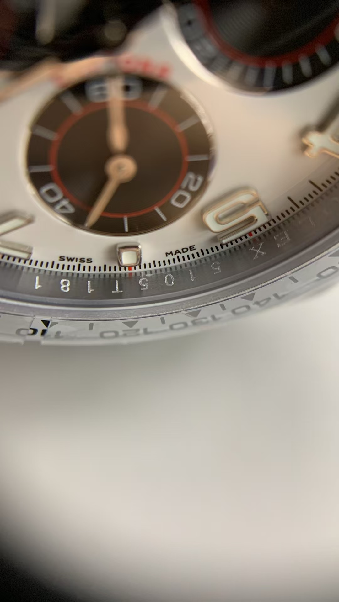 (image for) QF Rolex Daytona 116519 Gain Weight White Dial Super Clone 4130 Movement