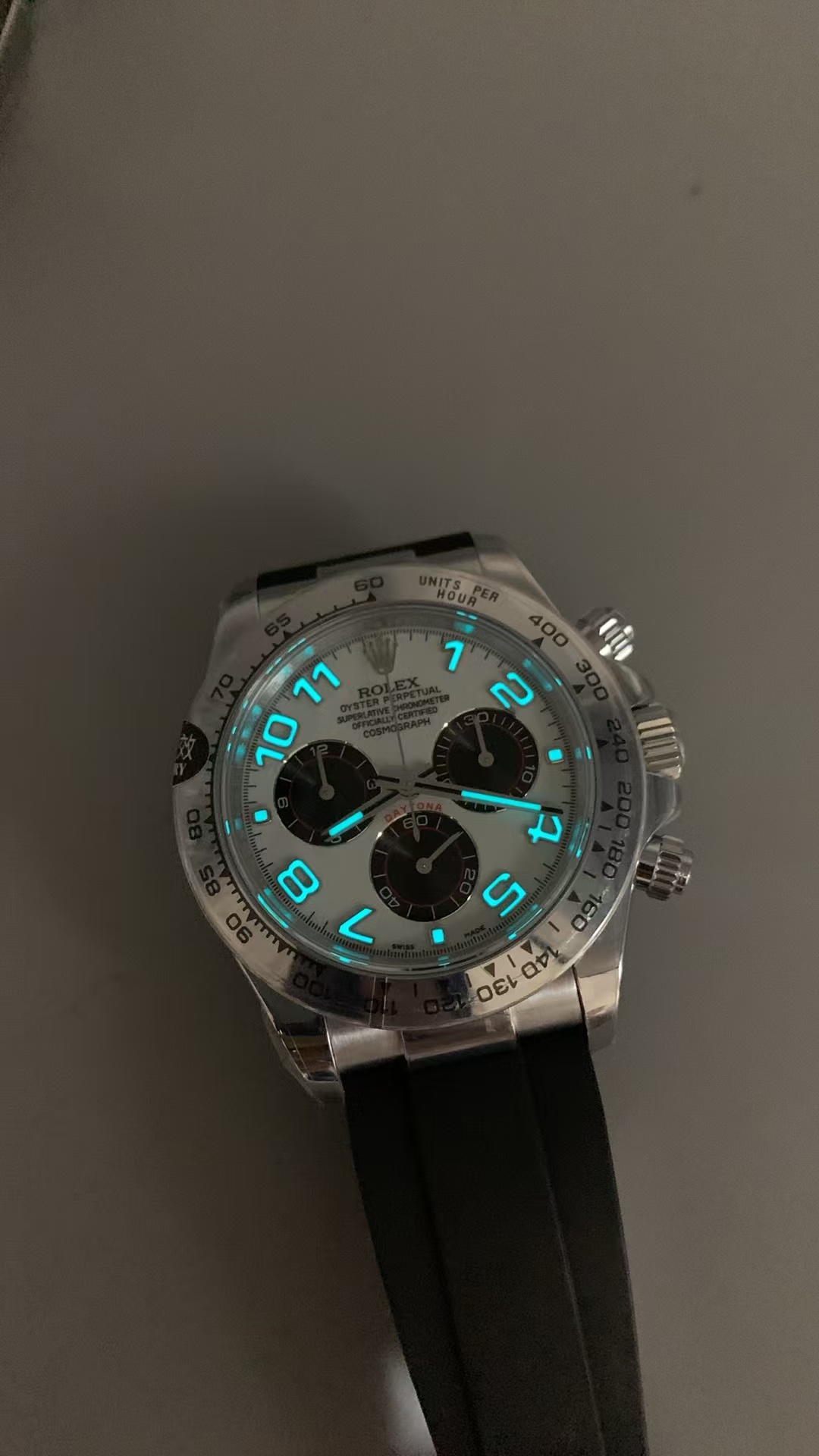 (image for) QF Rolex Daytona 116519 Gain Weight White Dial Super Clone 4130 Movement