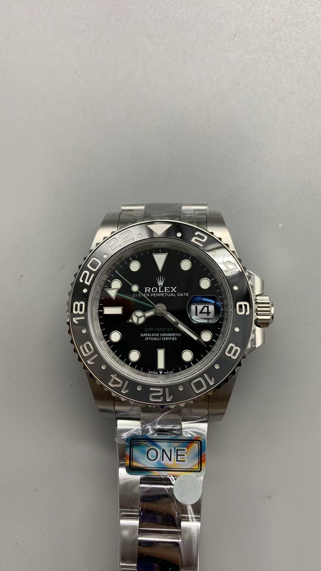 (image for) ARF Rolex GMT-Master II 126710 Bruce Wayne Black Grey Ceramic Bezel Super Clone 3285 Movement