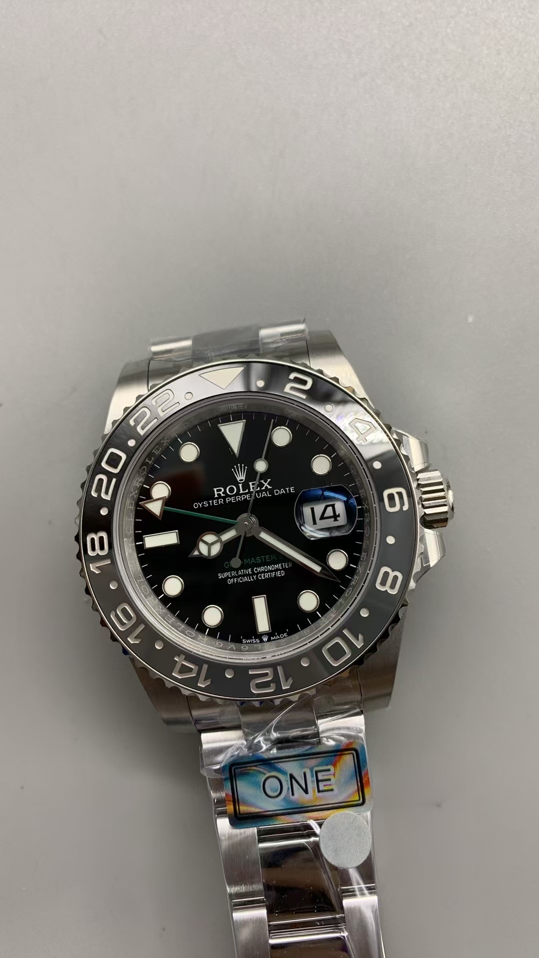 (image for) ARF Rolex GMT-Master II 126710 Bruce Wayne Black Grey Ceramic Bezel Super Clone 3285 Movement