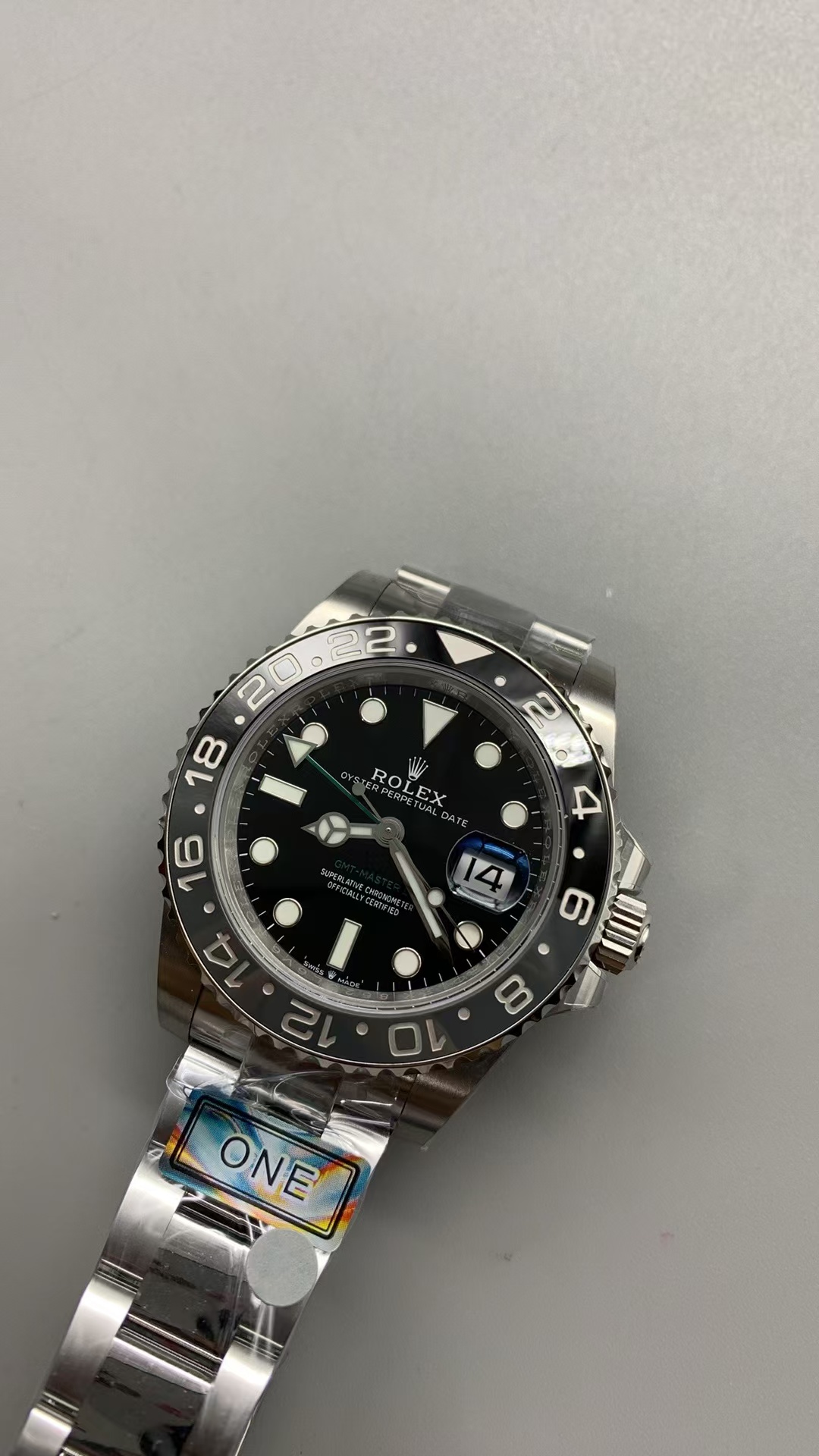 (image for) ARF Rolex GMT-Master II 126710 Bruce Wayne Black Grey Ceramic Bezel Super Clone 3285 Movement