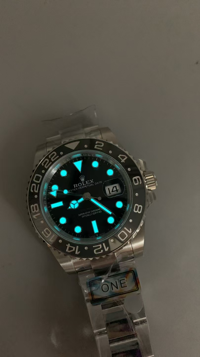 (image for) ARF Rolex GMT-Master II 126710 Bruce Wayne Black Grey Ceramic Bezel Super Clone 3285 Movement