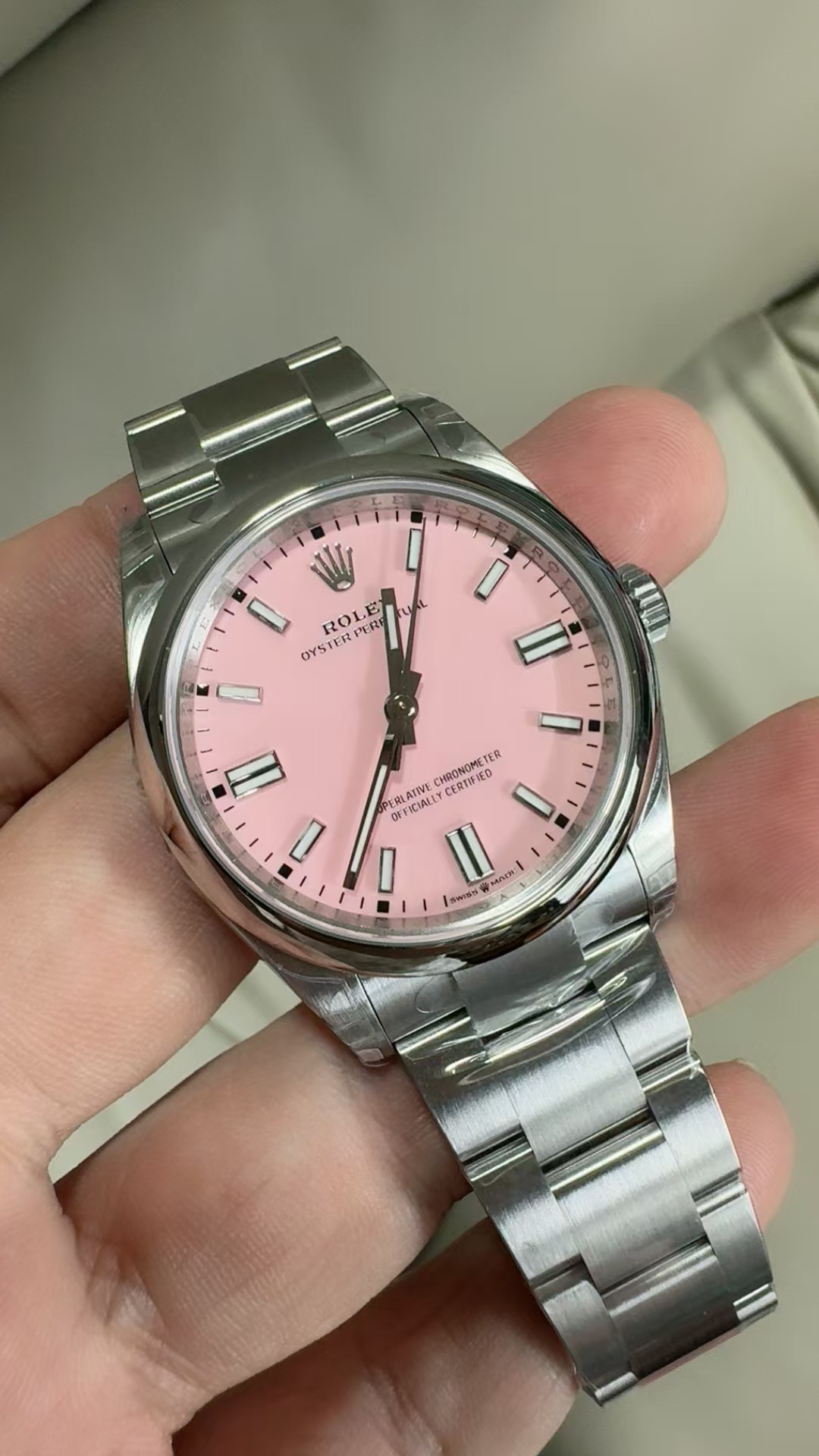 (image for) VSF Rolex Oyster Perpetual 126000 36mm Pink Dial with Super Clone 3230 Movement