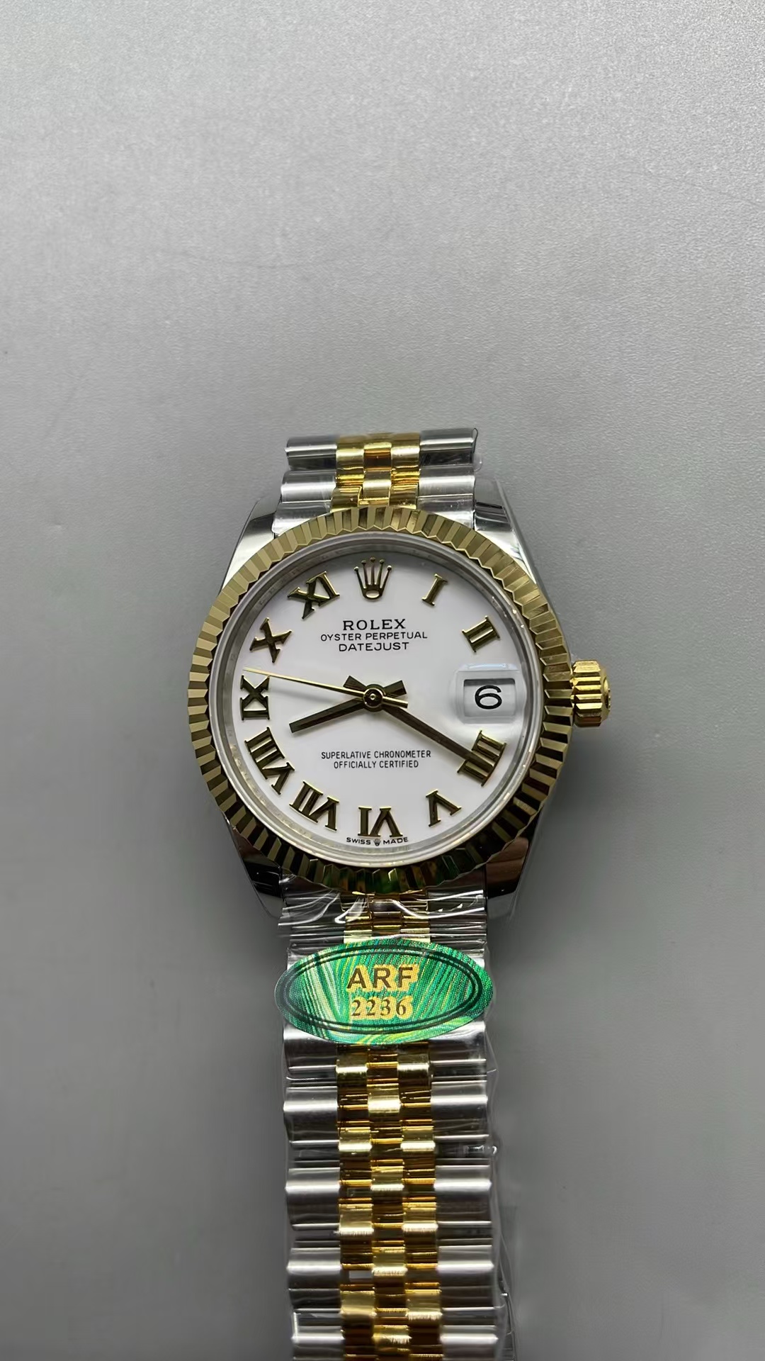 (image for) ARF Rolex Datejust 31mm Two Tone White Dial with Clone 2236 Movement