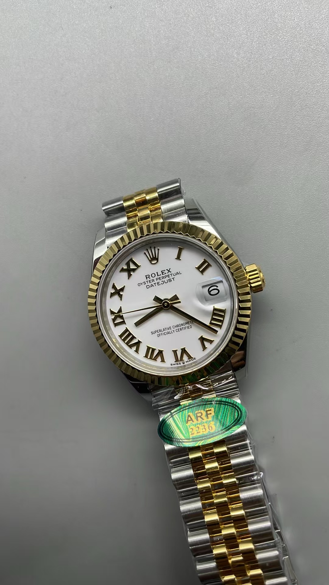 (image for) ARF Rolex Datejust 31mm Two Tone White Dial with Clone 2236 Movement