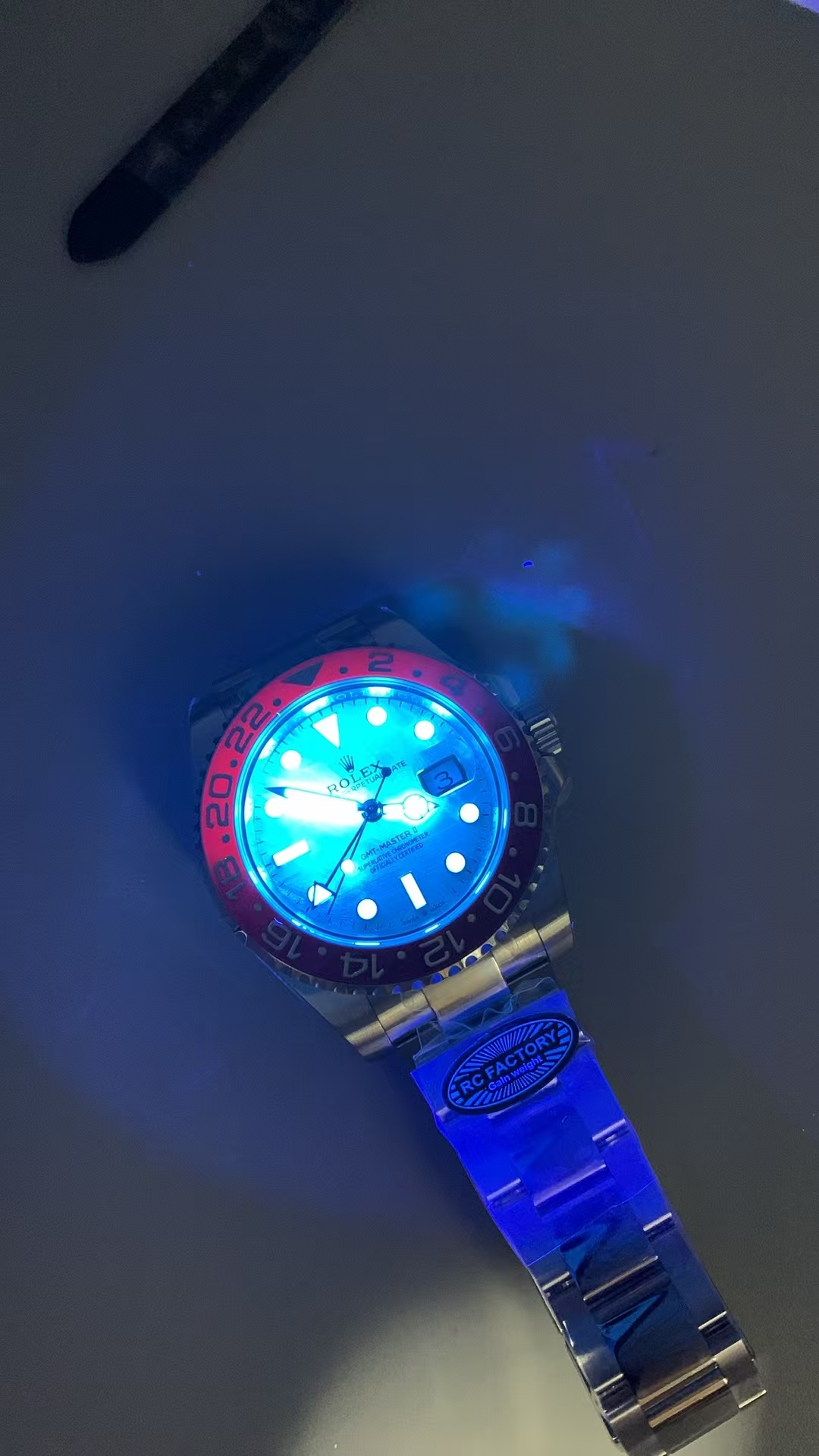 (image for) RCF Rolex GMT-Master II 126719 Gain Weight Pepsi Meteorite Dial with Super Clone 3285 Movement
