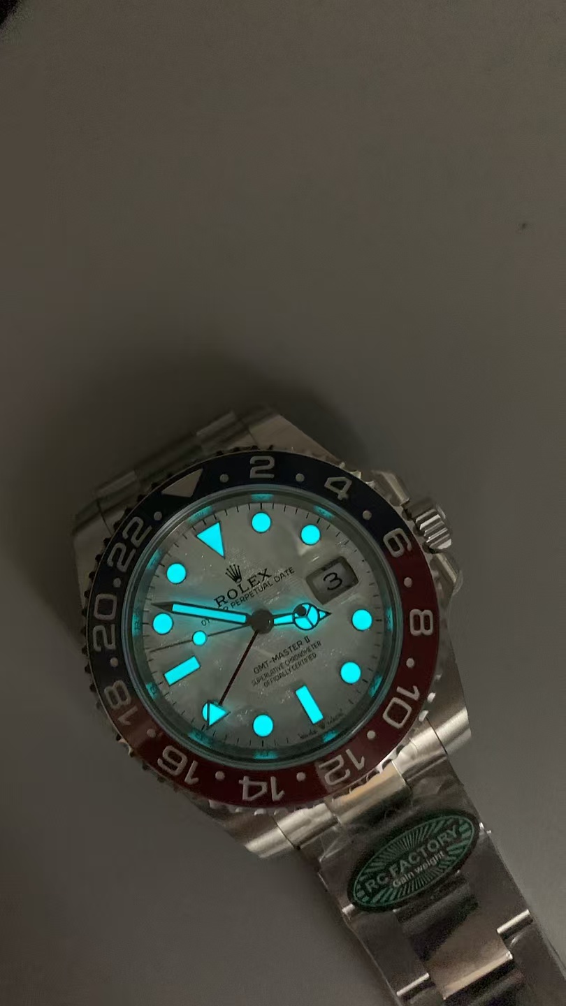 (image for) RCF Rolex GMT-Master II 126719 Gain Weight Pepsi Meteorite Dial with Super Clone 3285 Movement