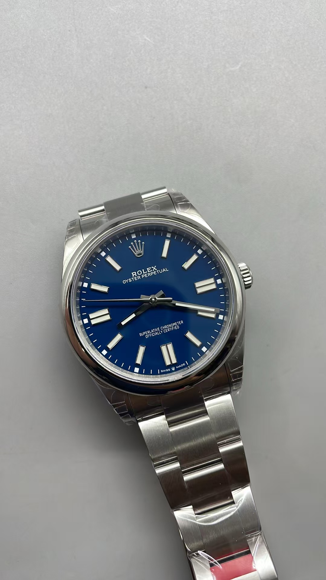 (image for) VSF Rolex Oyster Perpetual 41mm 134300 Med Blue Dial Super Clone 3230 Movement