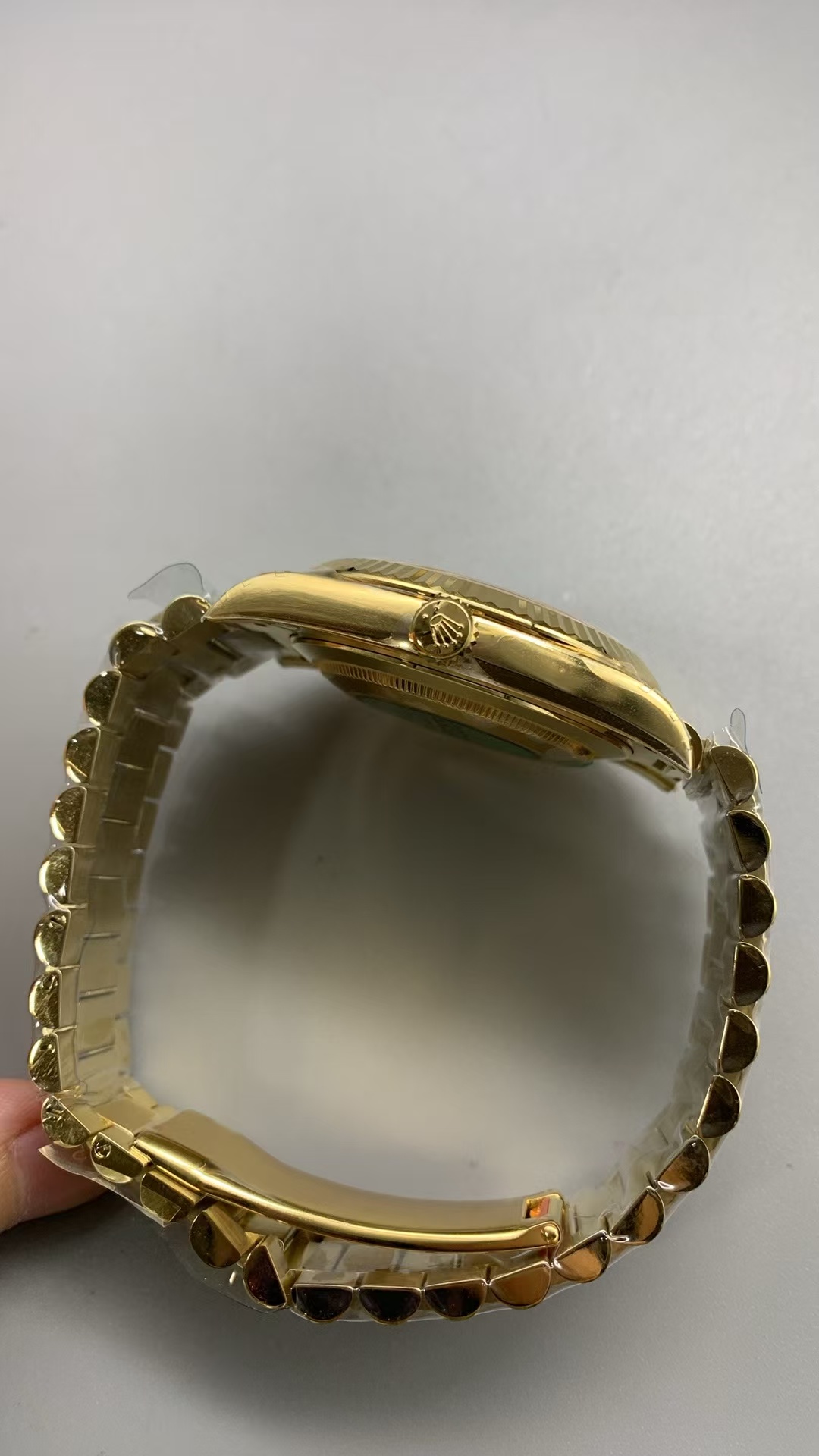 (image for) RCF Rolex Day-Date Gain Weight Yellow Gold Case Ombre Green Dial Super Clone 3255 Movement