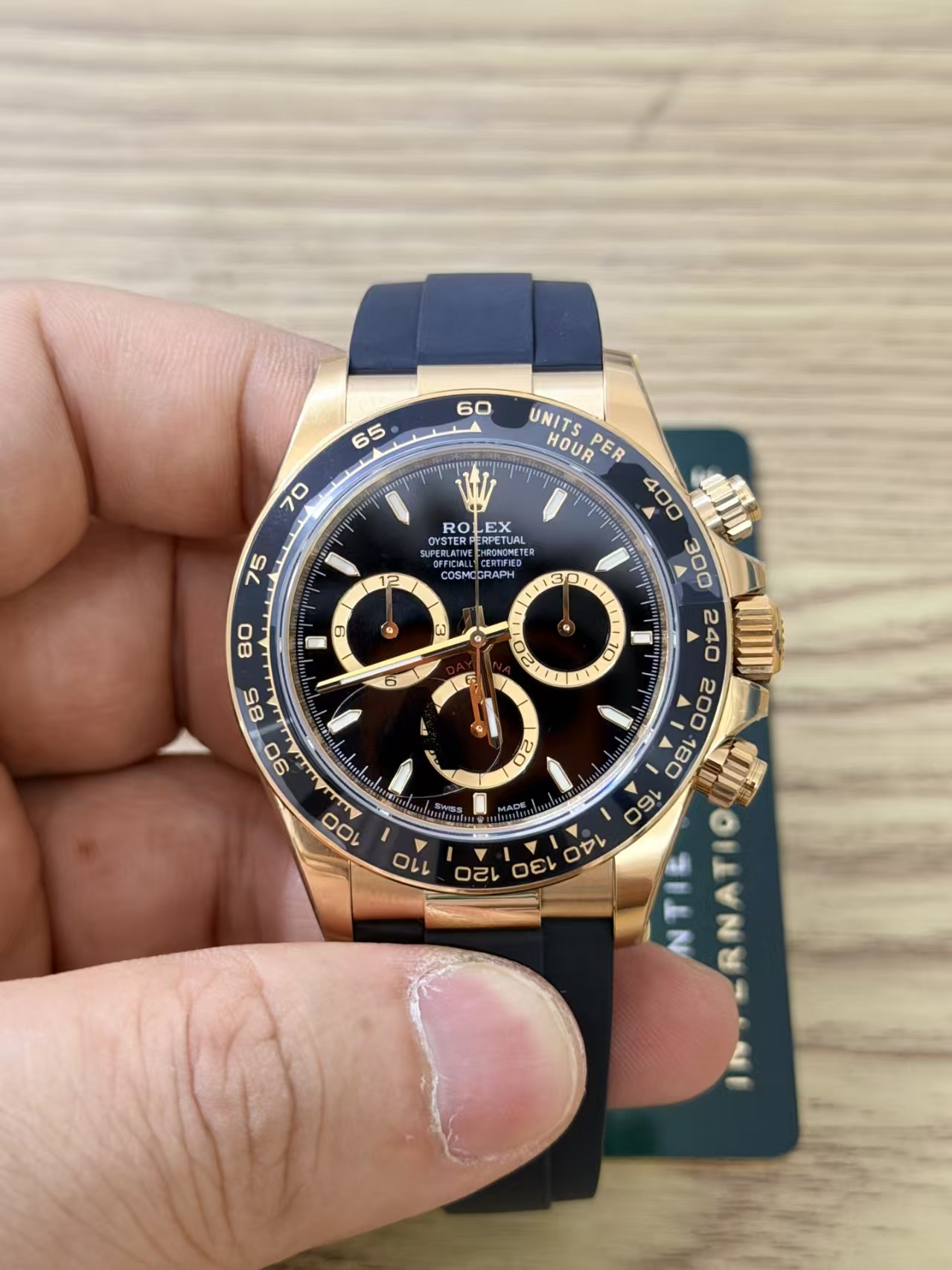 (image for) VSF Rolex Daytona Gain Weight 126518 Yellow Gold Black Dial Super Clone 4131 Movement