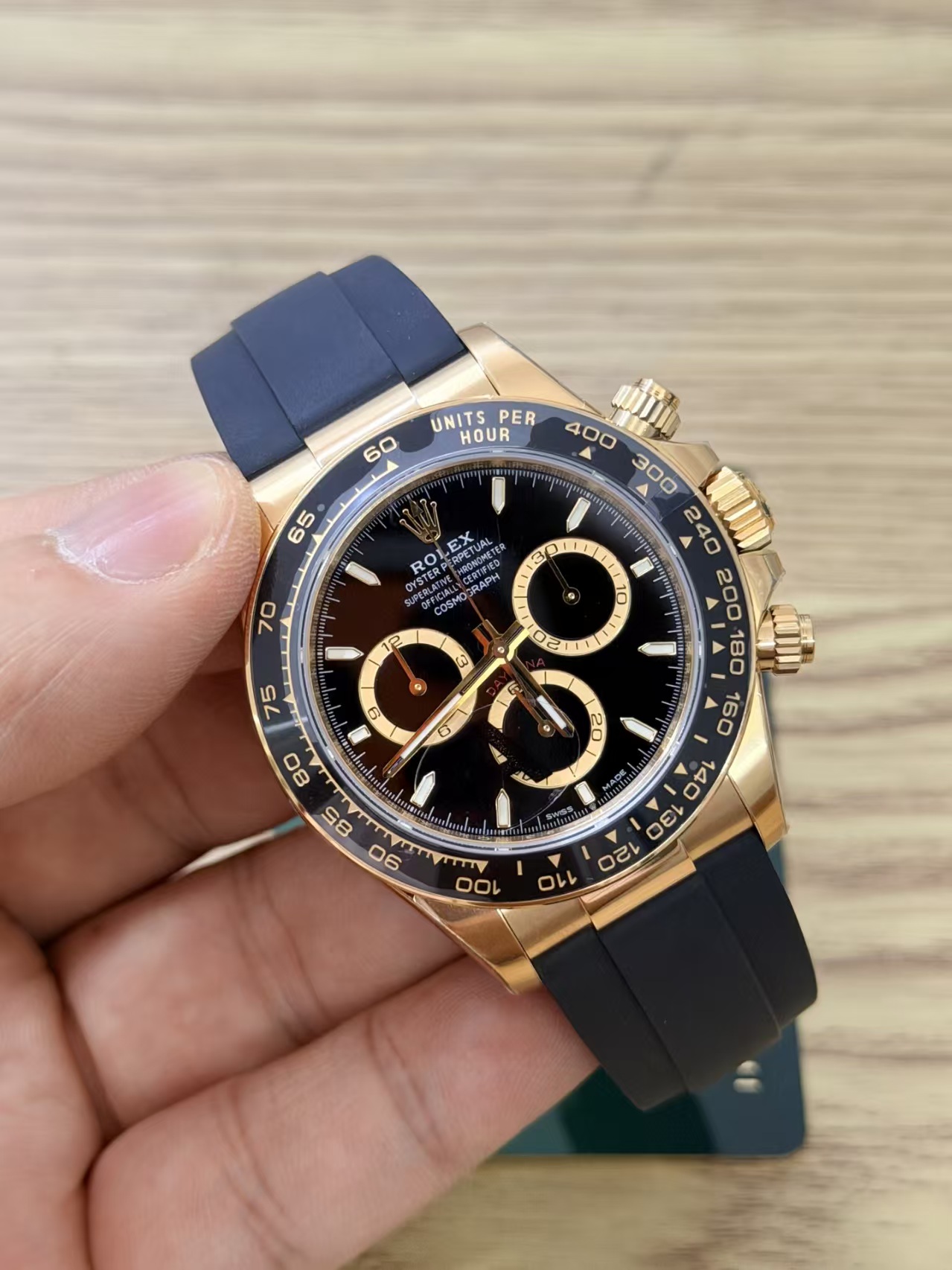 (image for) VSF Rolex Daytona Gain Weight 126518 Yellow Gold Black Dial Super Clone 4131 Movement