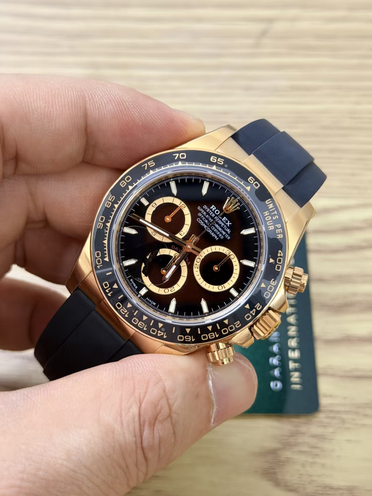 (image for) VSF Rolex Daytona Gain Weight 126518 Yellow Gold Black Dial Super Clone 4131 Movement