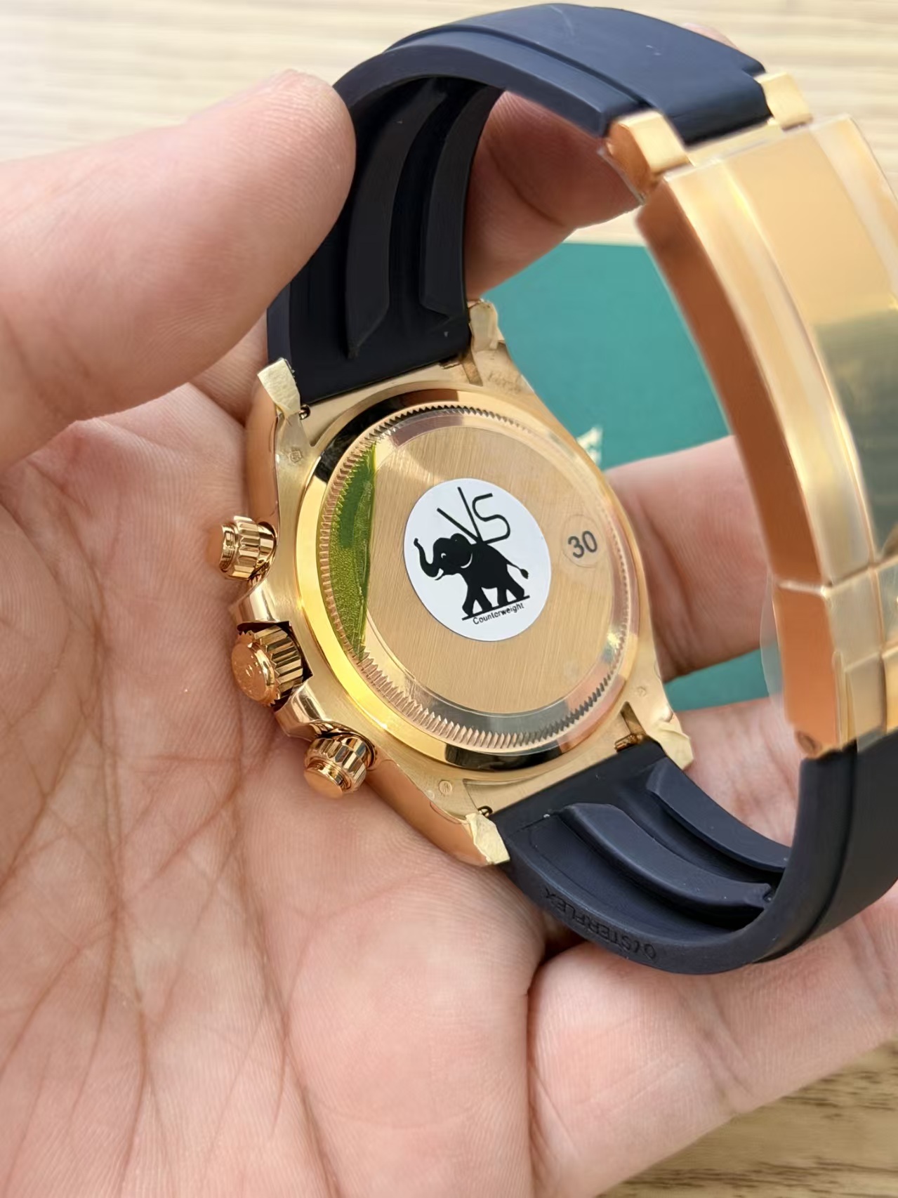 (image for) VSF Rolex Daytona Gain Weight 126518 Yellow Gold Black Dial Super Clone 4131 Movement