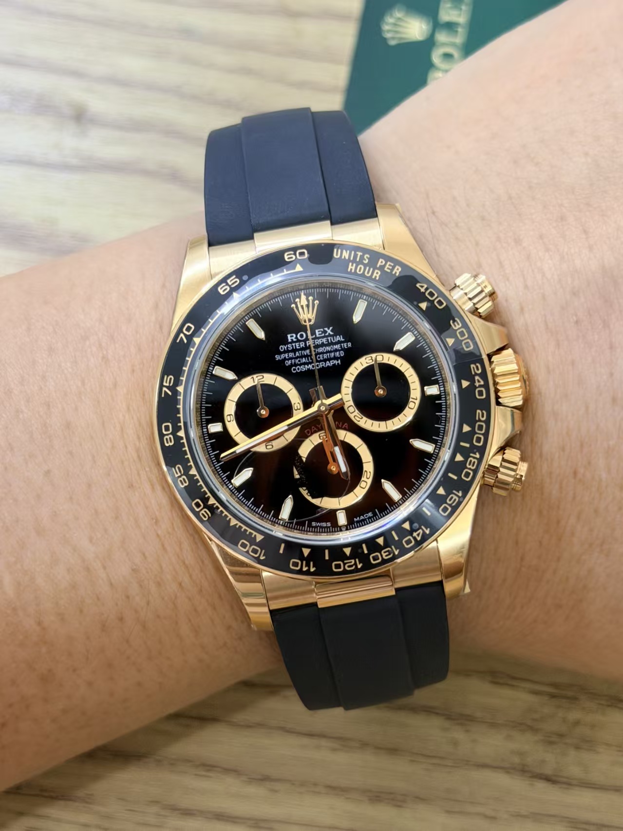 (image for) VSF Rolex Daytona Gain Weight 126518 Yellow Gold Black Dial Super Clone 4131 Movement