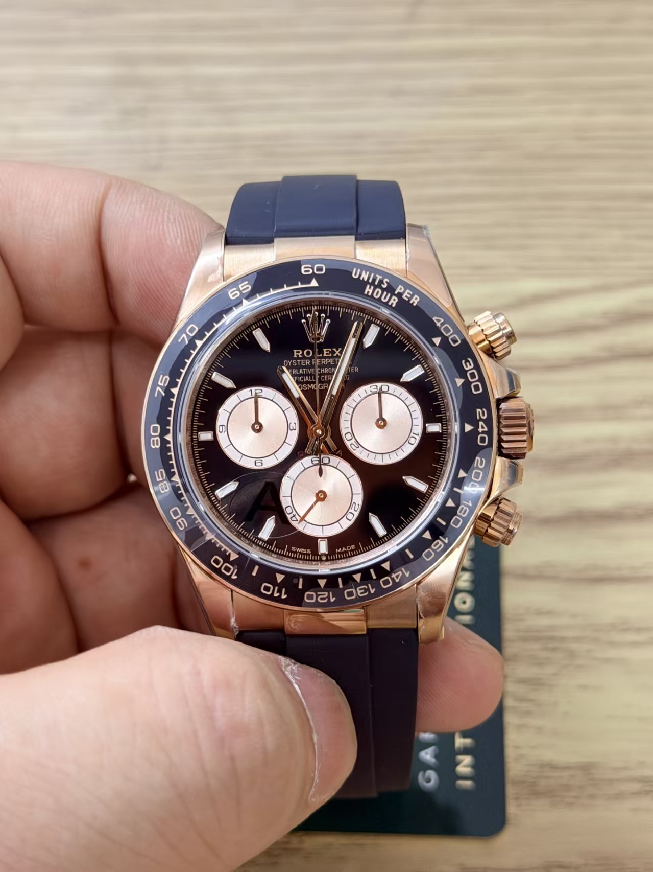 (image for) VSF Rolex Daytona 126515 Gain Weight Rose Gold Case Black Dial Super Clone 4131 Movement