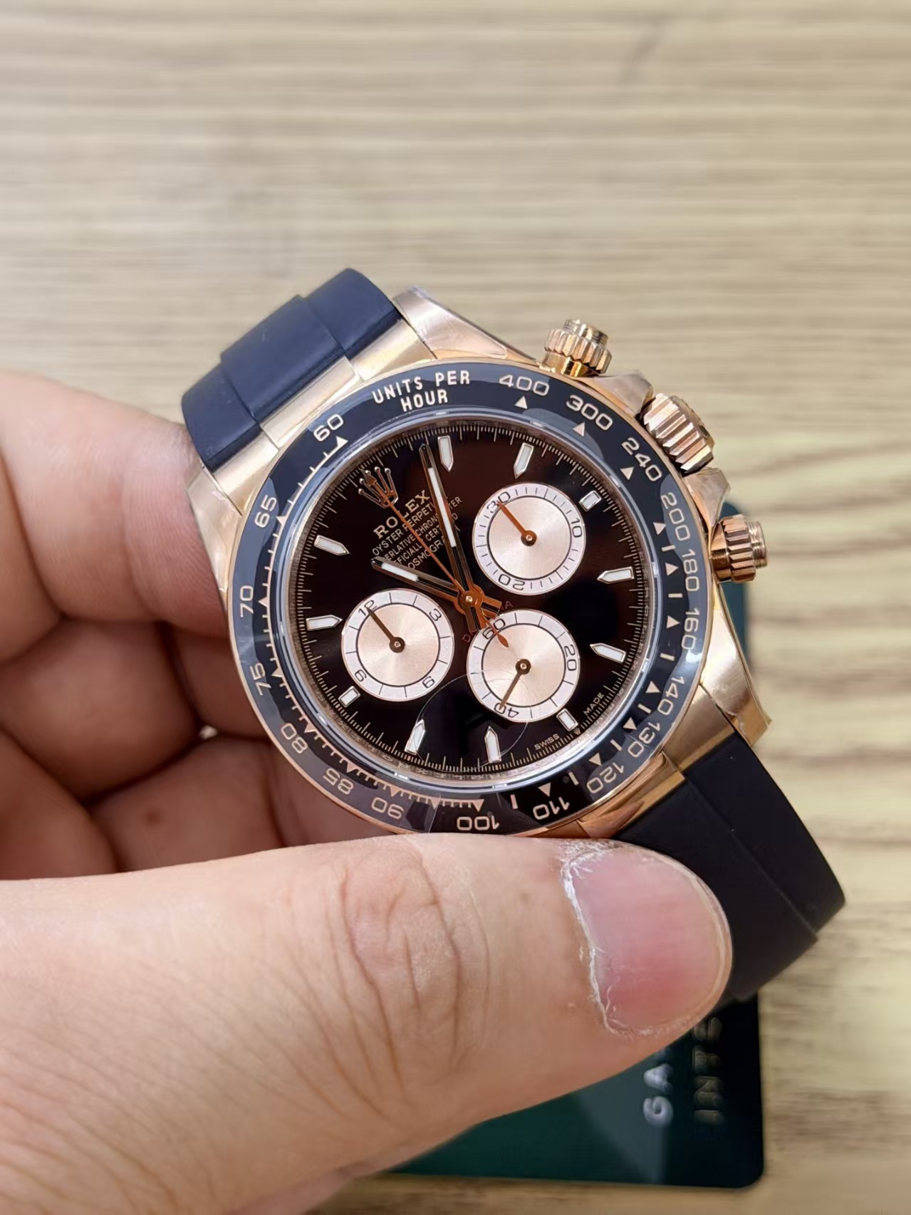 (image for) VSF Rolex Daytona 126515 Gain Weight Rose Gold Case Black Dial Super Clone 4131 Movement