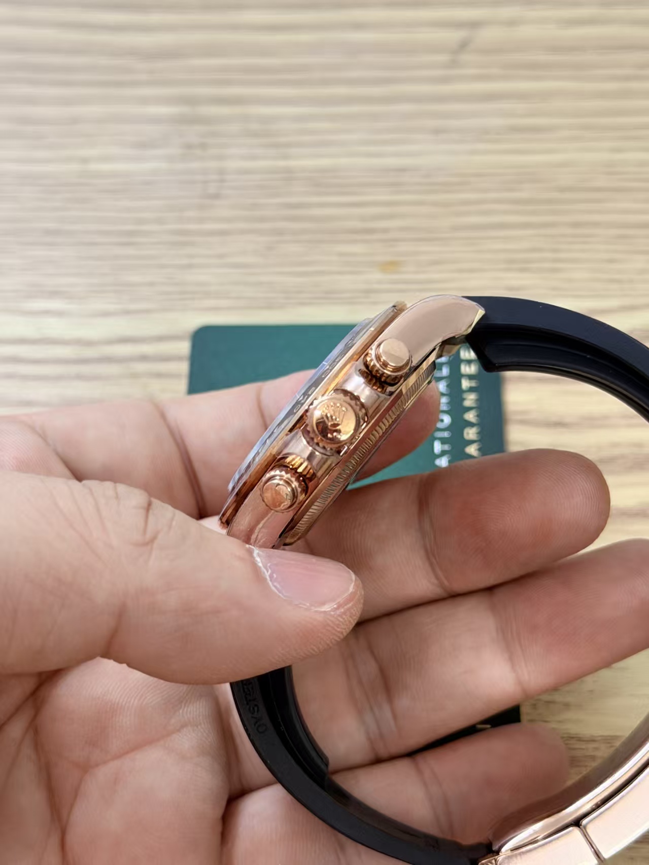 (image for) VSF Rolex Daytona 126515 Gain Weight Rose Gold Case Black Dial Super Clone 4131 Movement