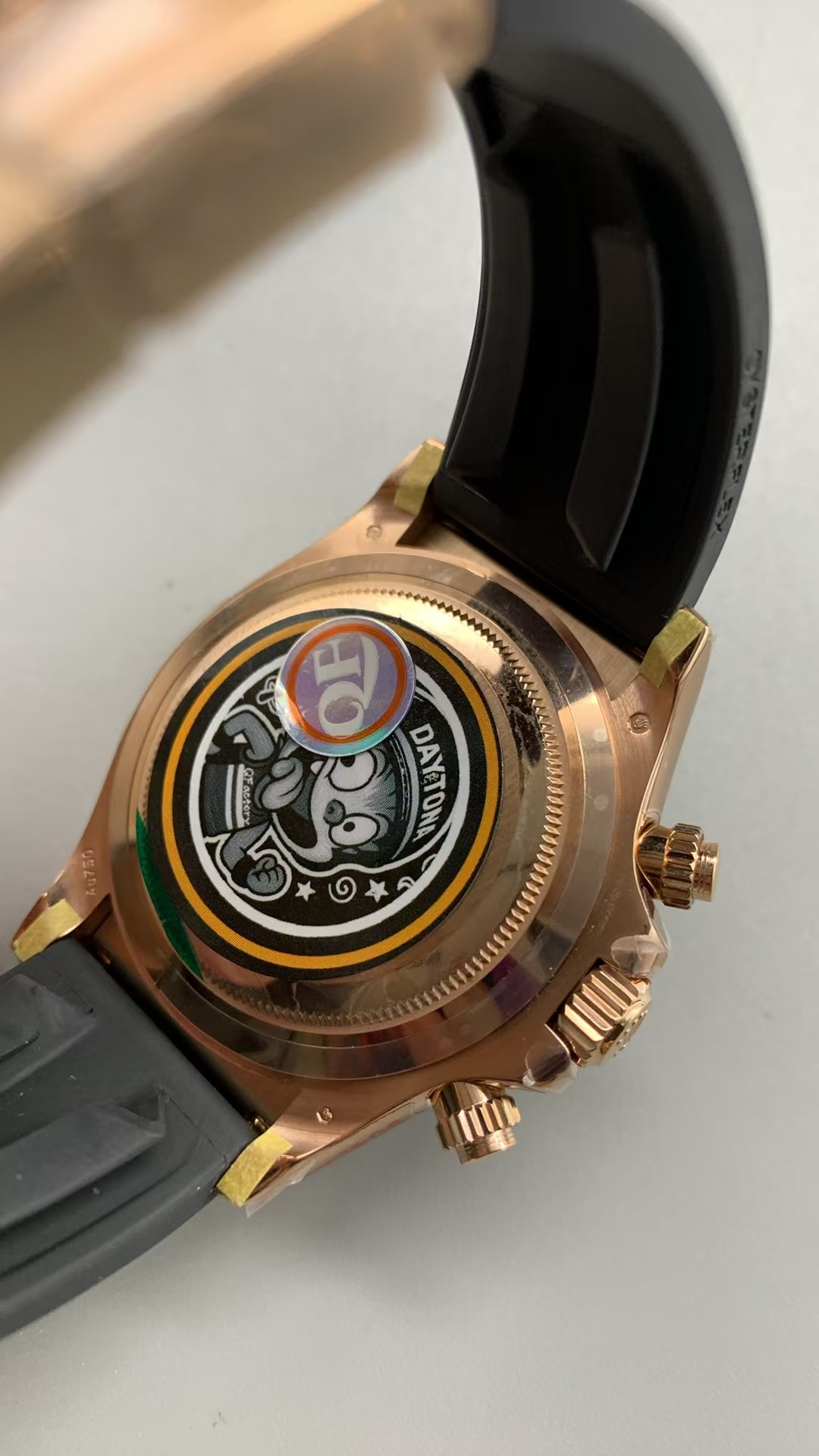 (image for) QF Rolex Daytona 116515 Gain Weight Rose Gold Case Chocolate Dial Free Sprung 4130 Movement