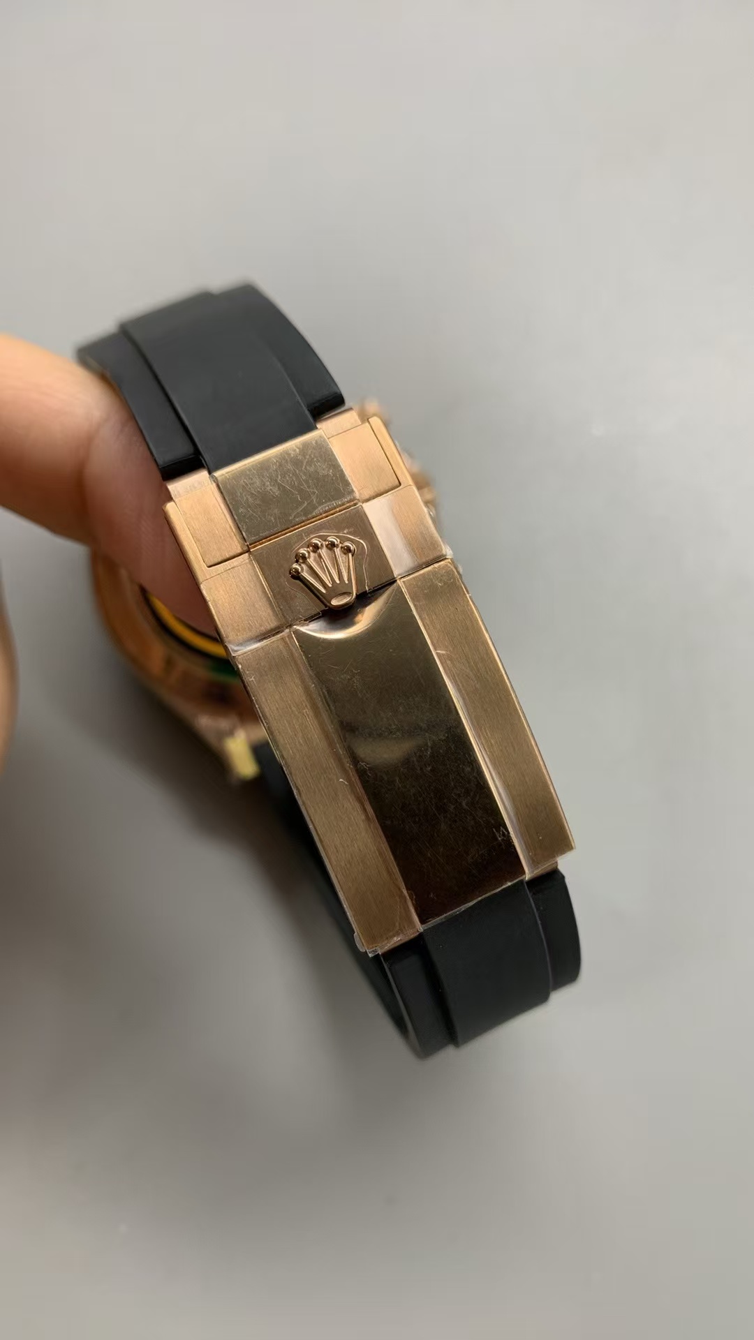 (image for) QF Rolex Daytona 116515 Gain Weight Rose Gold Case Chocolate Dial Free Sprung 4130 Movement