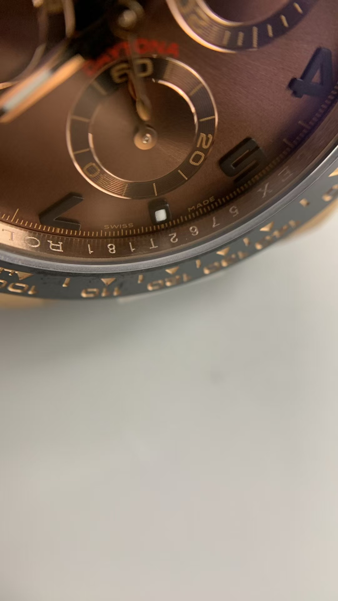 (image for) QF Rolex Daytona 116515 Gain Weight Rose Gold Case Chocolate Dial Free Sprung 4130 Movement
