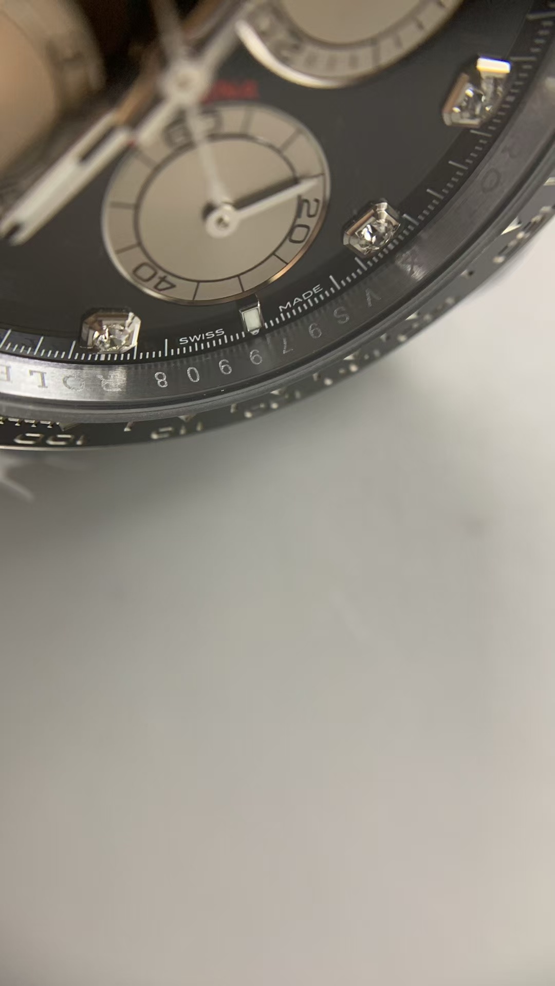 (image for) QF Rolex Daytona 126519 Gain Weight Black Diamond Dial Super Clone 4131 Movement